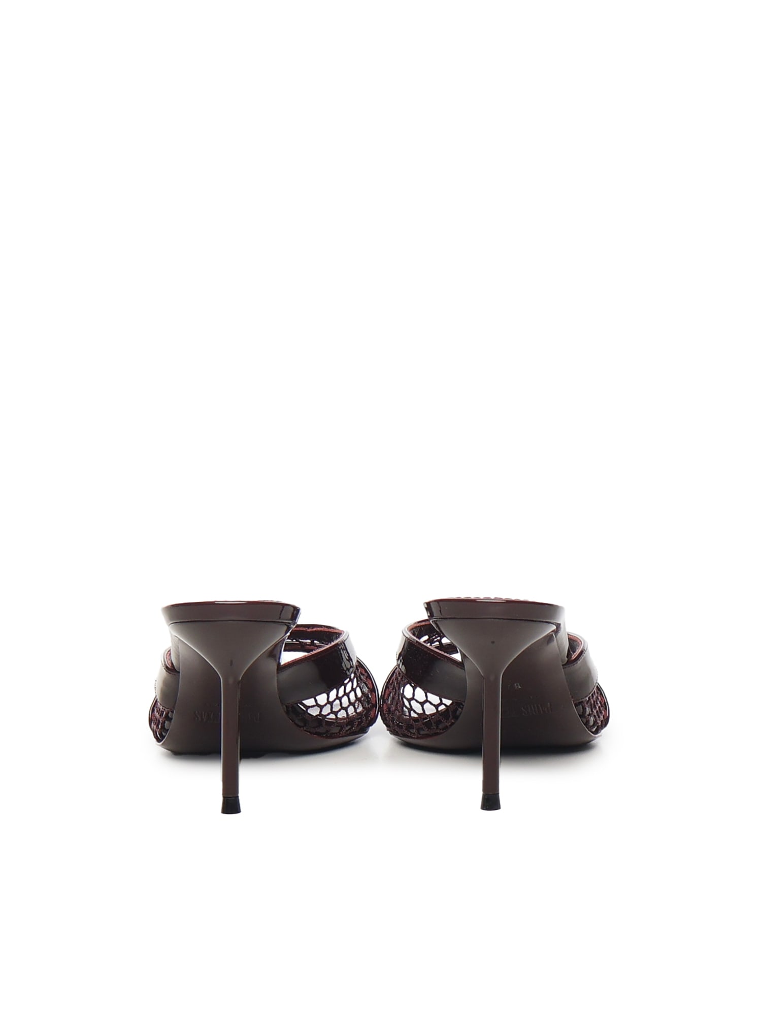 Paris Texas Round-toe High-heeled Sandals In Brown