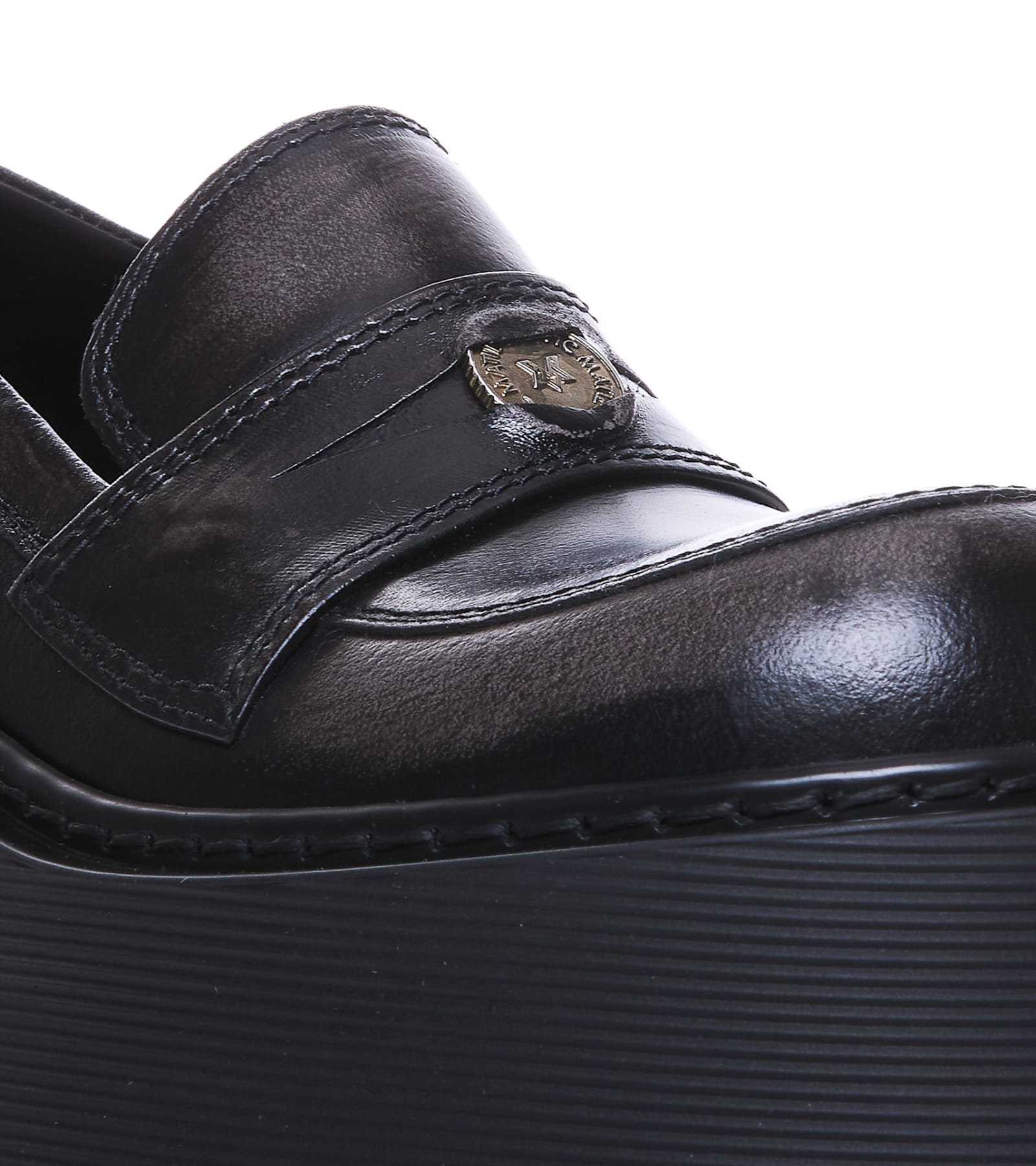 Shop Vic Matie Joy Loafers In Black