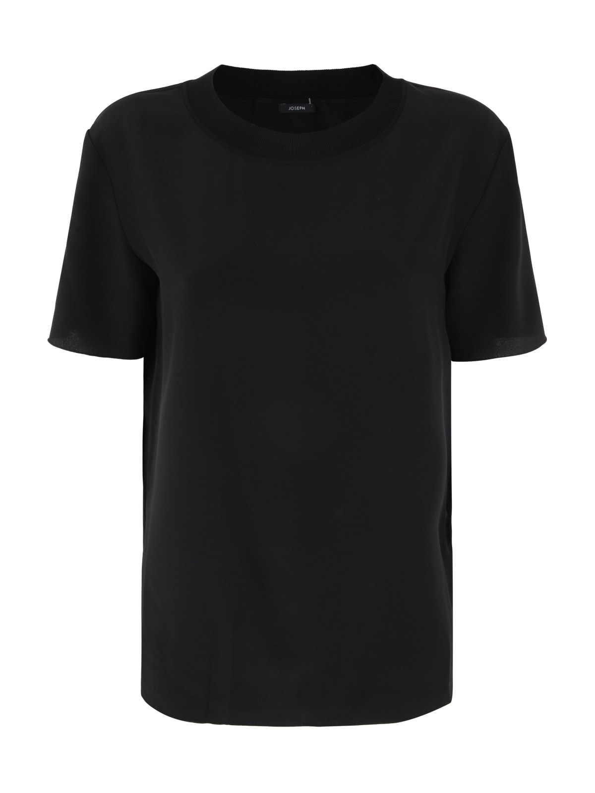Joseph Rubin Ribbed-trim Blouse In Black