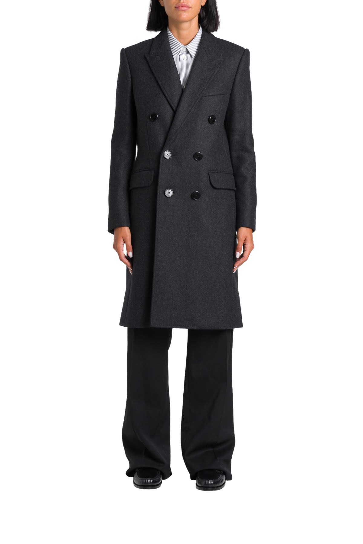 CELINE DOUBLE-BREASTED CHESTERFIELD COAT