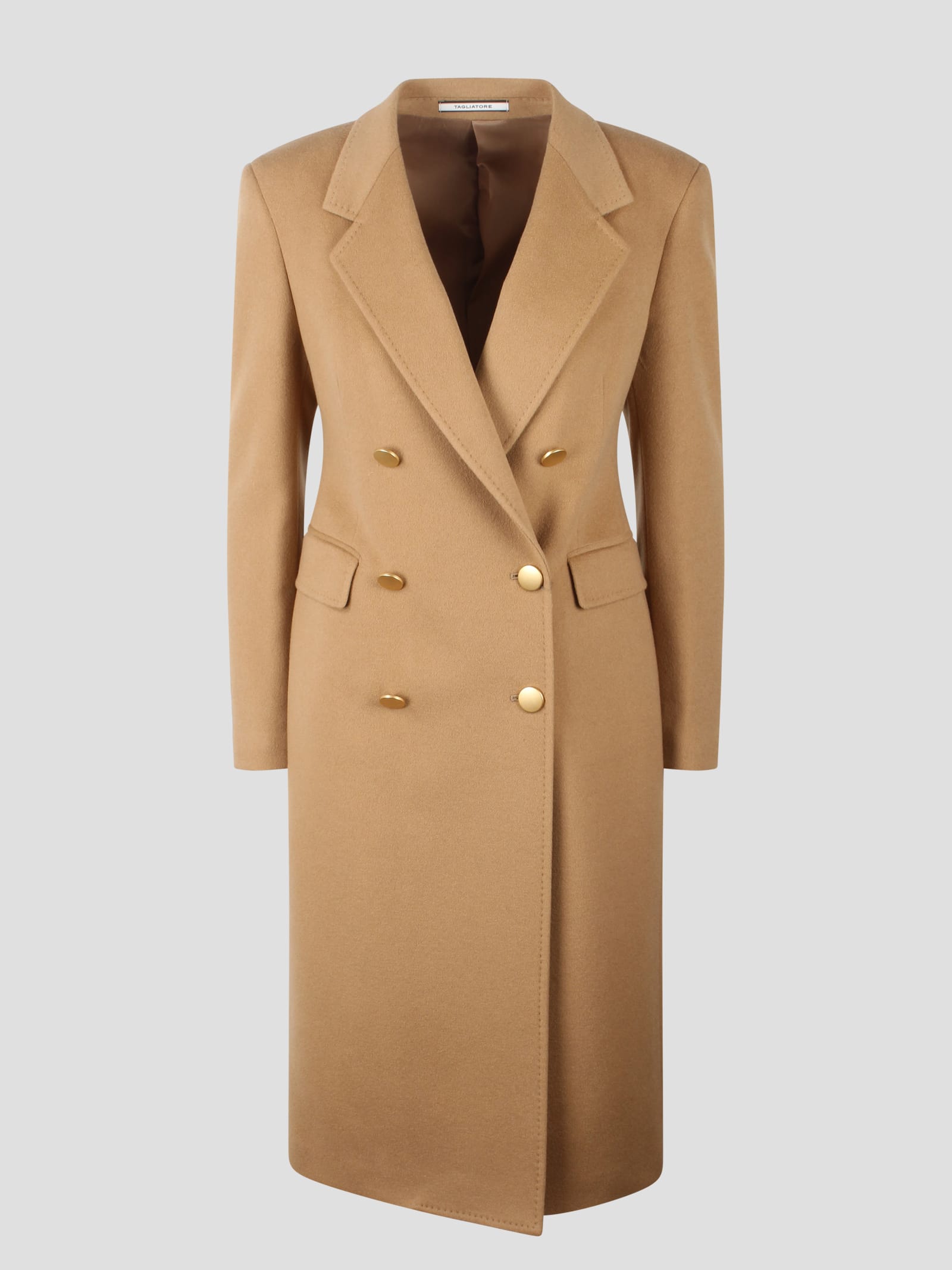 Shop Tagliatore Meryl Coat In Nude & Neutrals