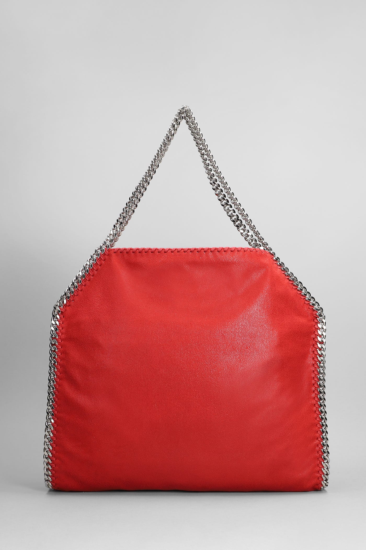 Shop Stella Mccartney Falabella Tote In Red Polyester