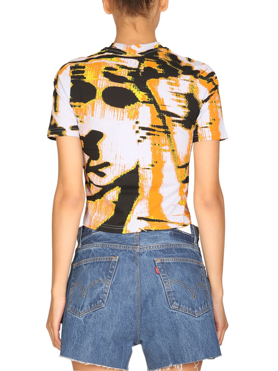 Shop Mcq By Alexander Mcqueen T-shirt With Print In Multicolour
