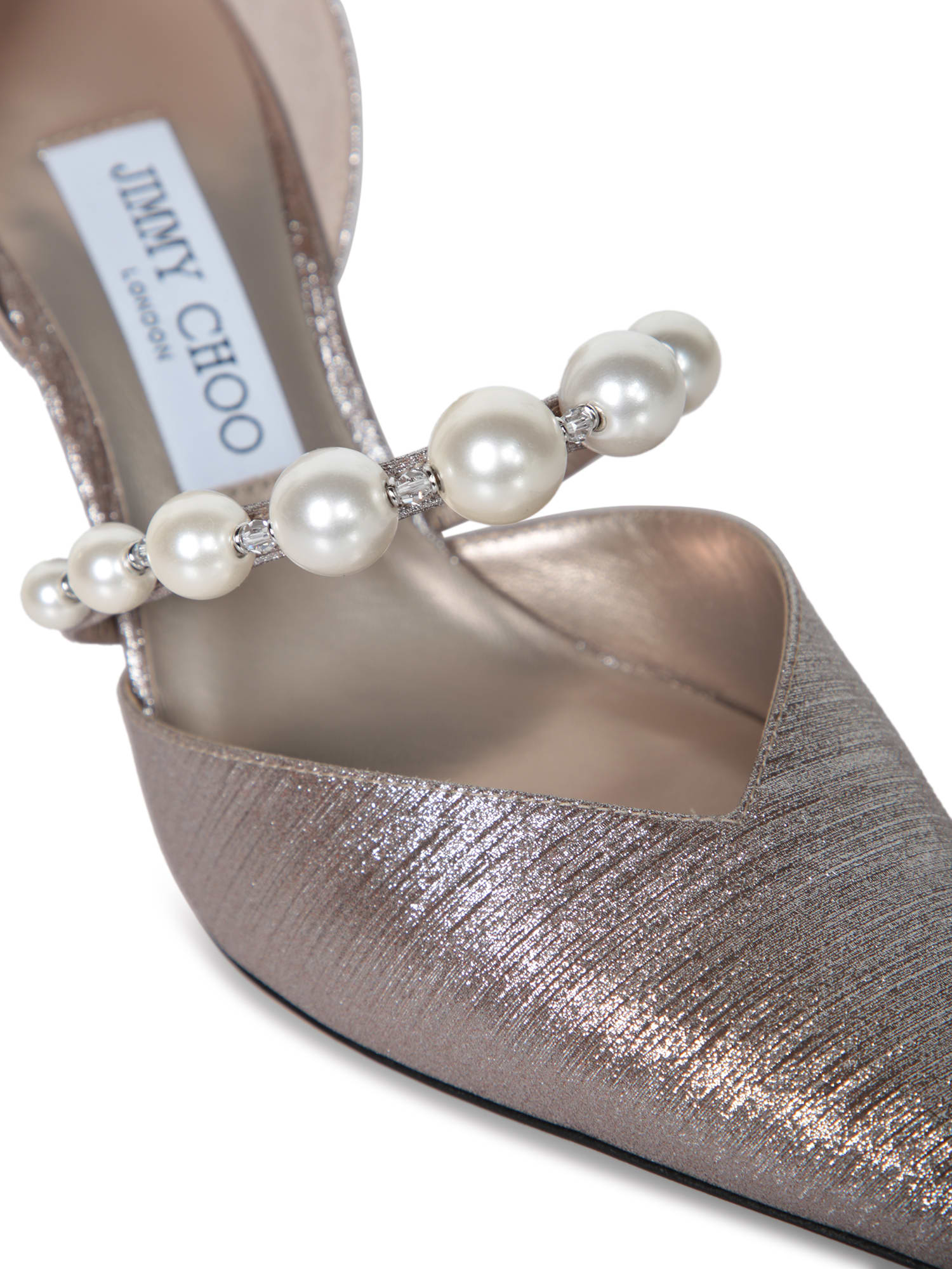 Jimmy Choo Decolleté Aurelie 85 Color Macaron In Metallic