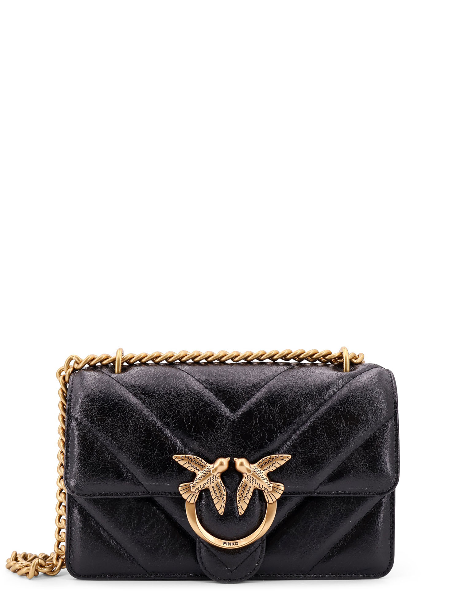 Shop Pinko Shoulder Bag In Black