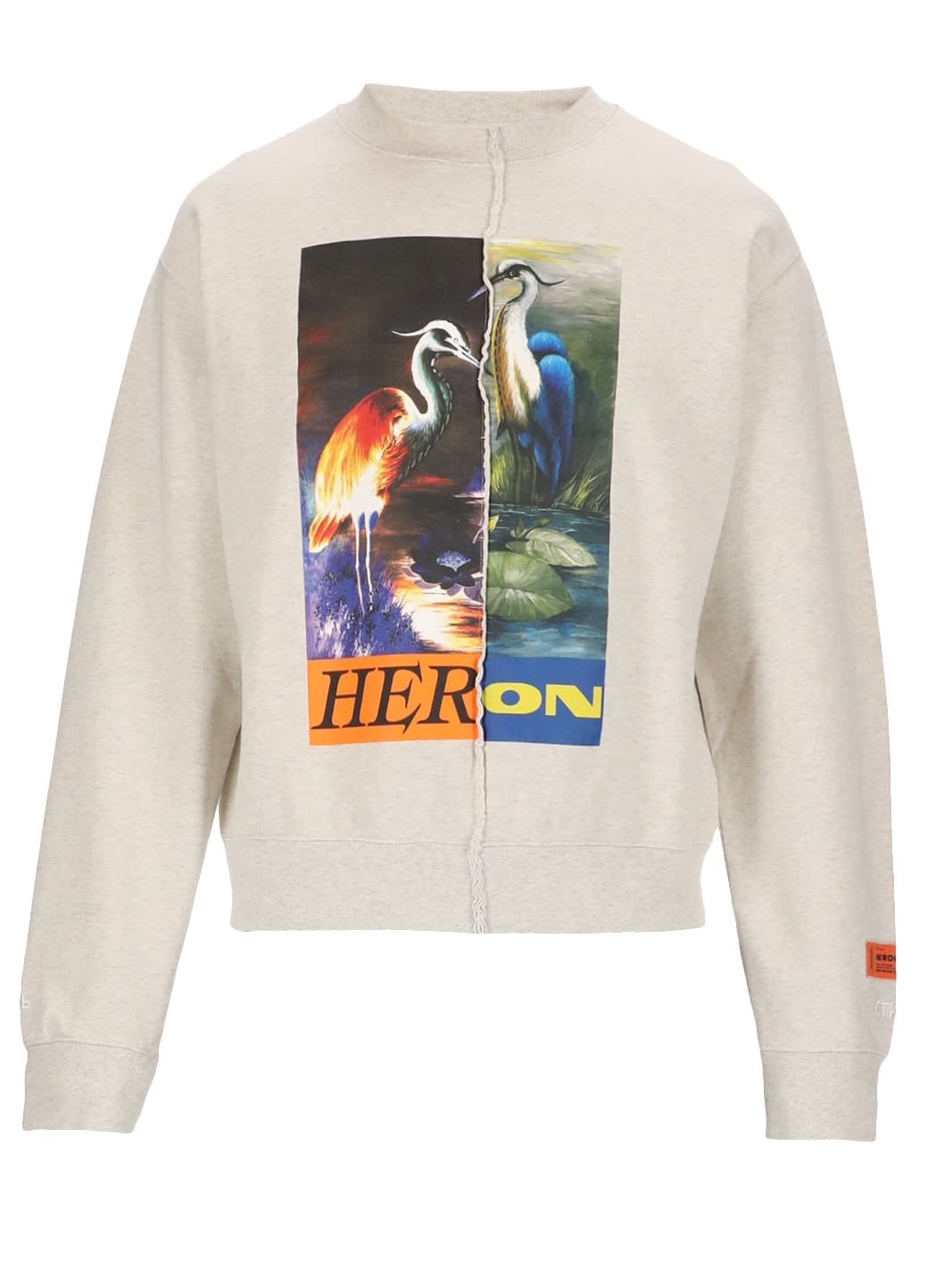 HERON PRESTON Split Light Heron Sweatshirt