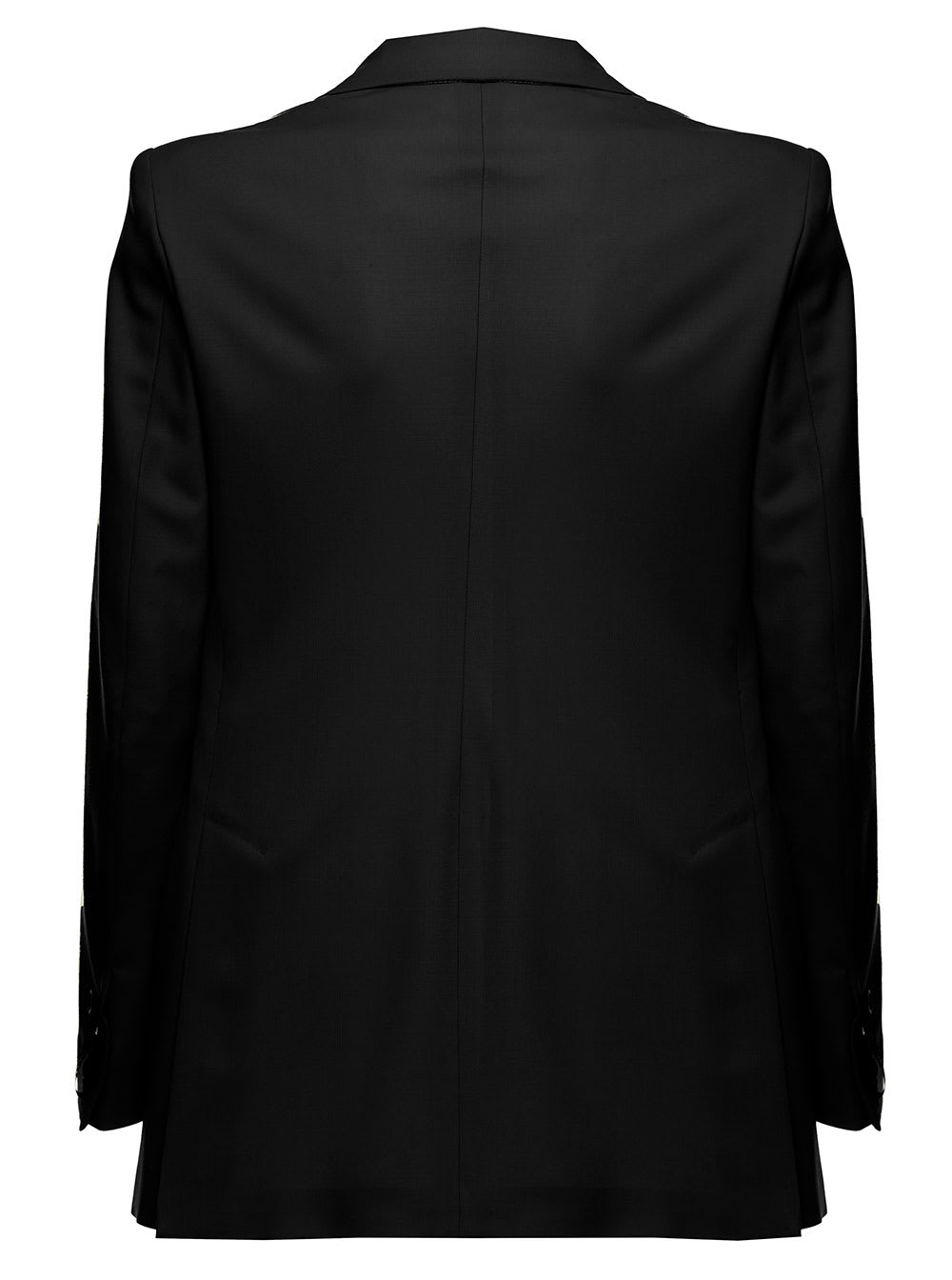 Tonello Womans Double-breasted Black Wool Blazer
