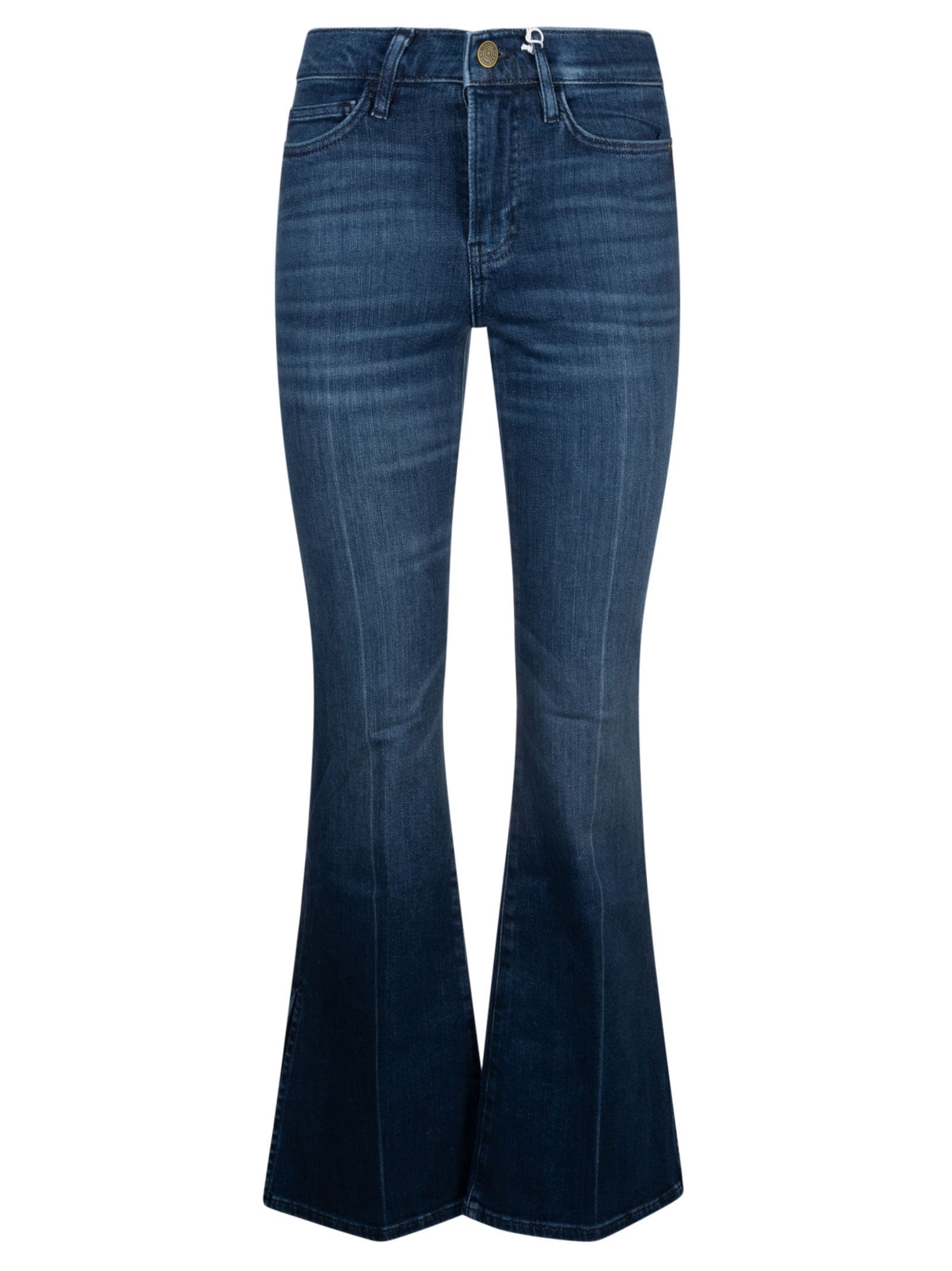 Shop Frame Flared Leg Jeans In Calvin