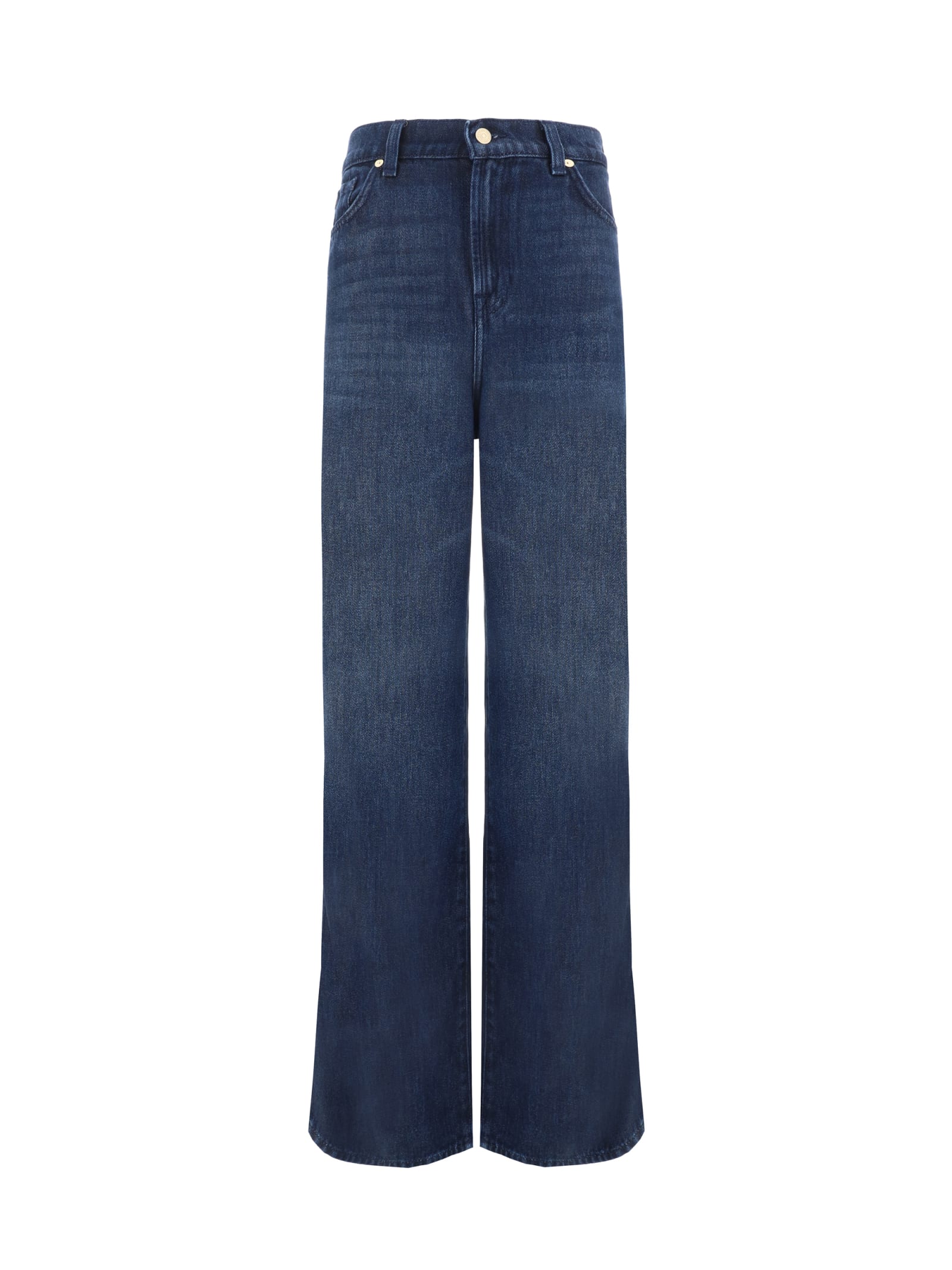 Shop 7 For All Mankind Scout Stormy Jeans In Dark Blue