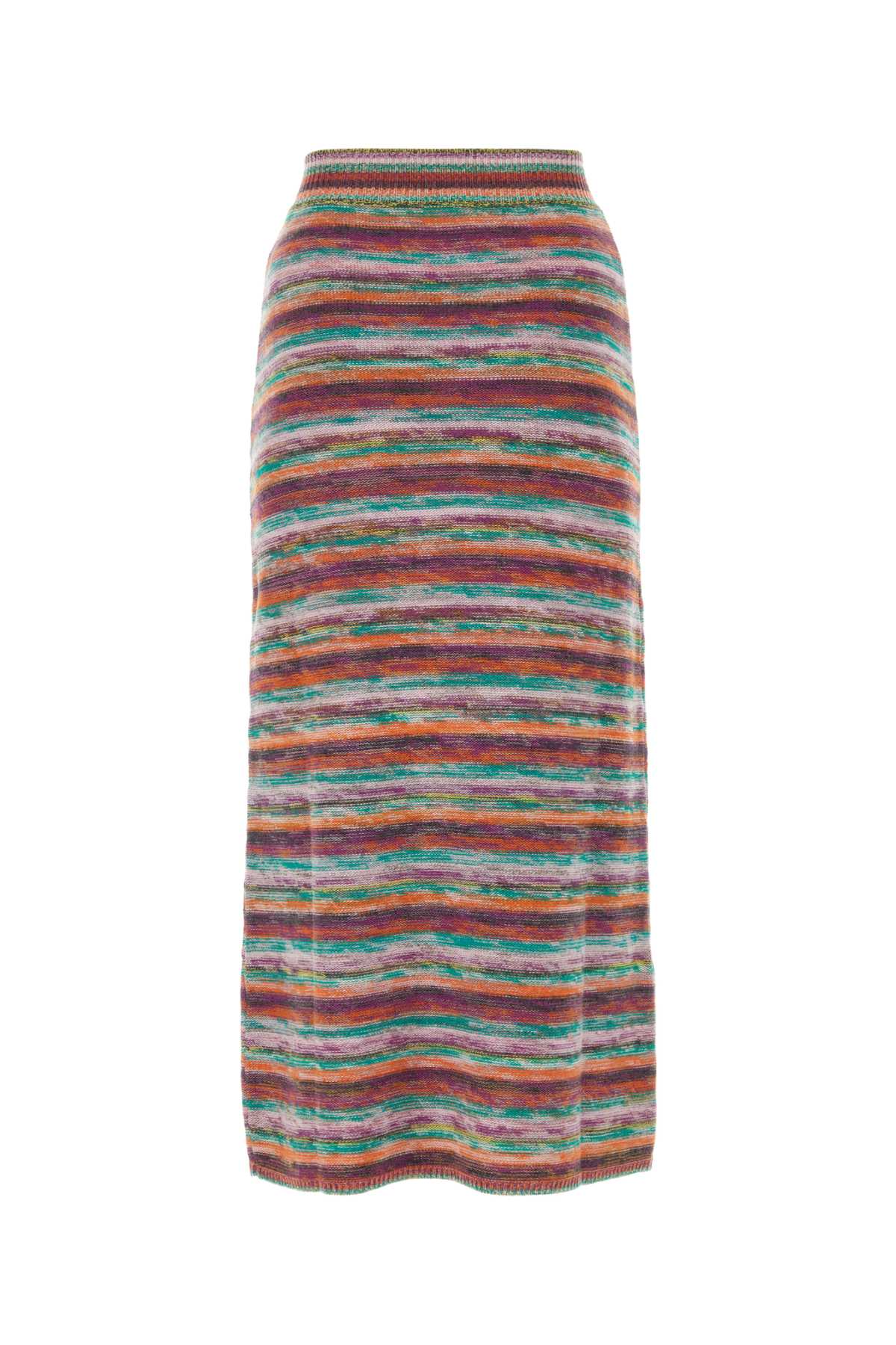 Chloé Embroidered Wool Blend Skirt In Multicolorblack