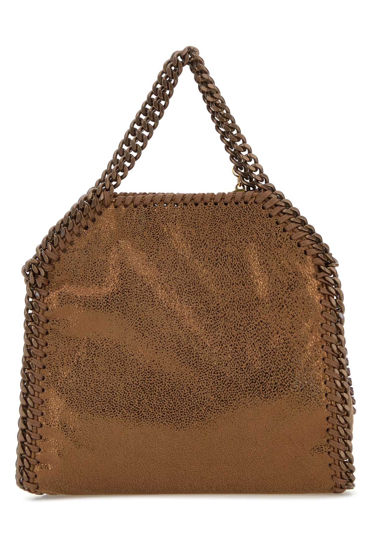 Stella Mccartney Bronze Shaggy Deer Mini Falabella Handbag In Brown