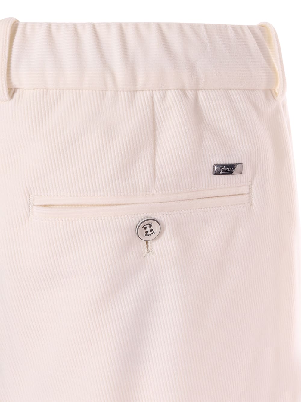 Shop Herno Trousers In Natural