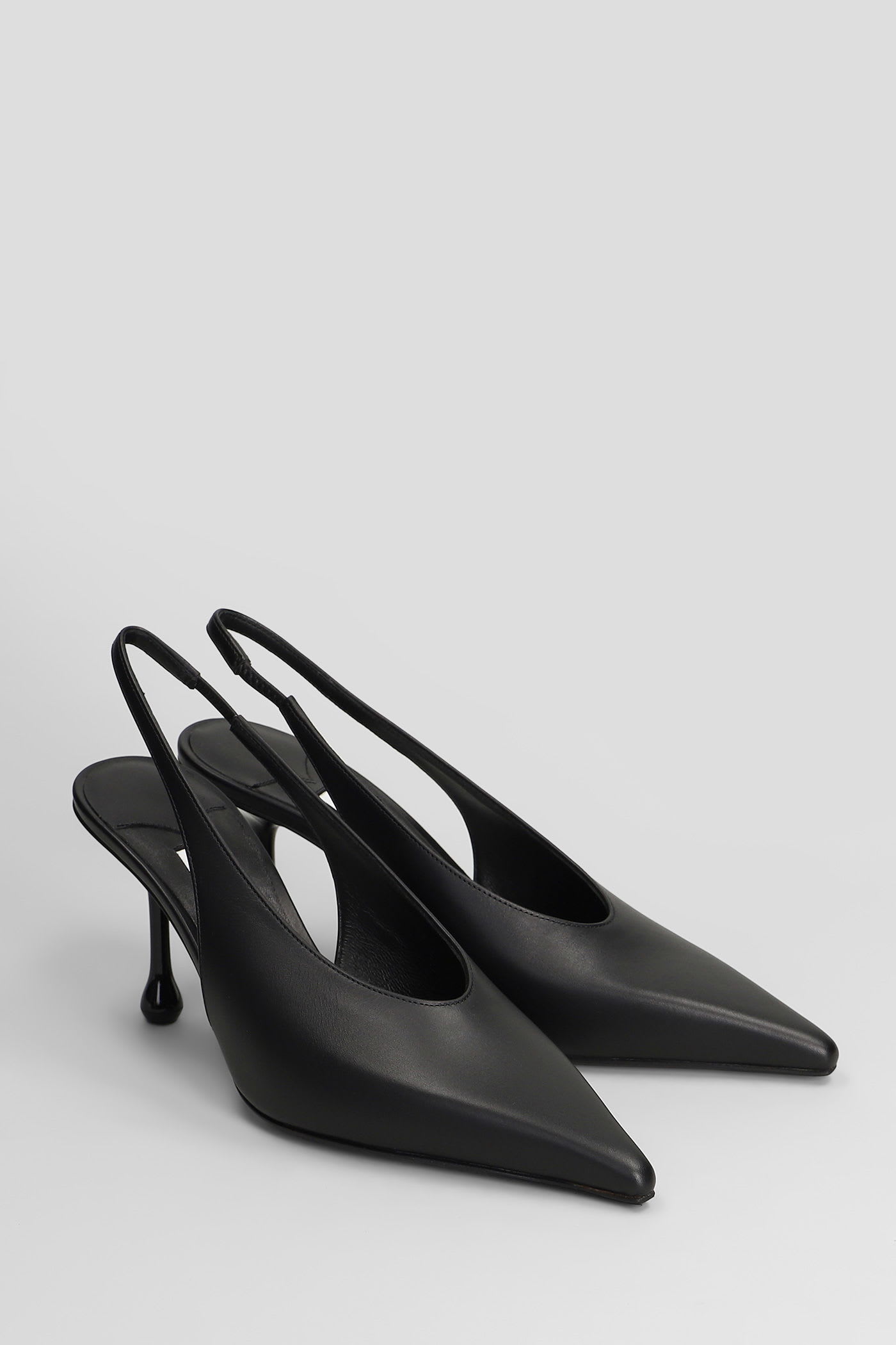 Jimmy Choo Isa 80 Pumps In Black Leather In Black