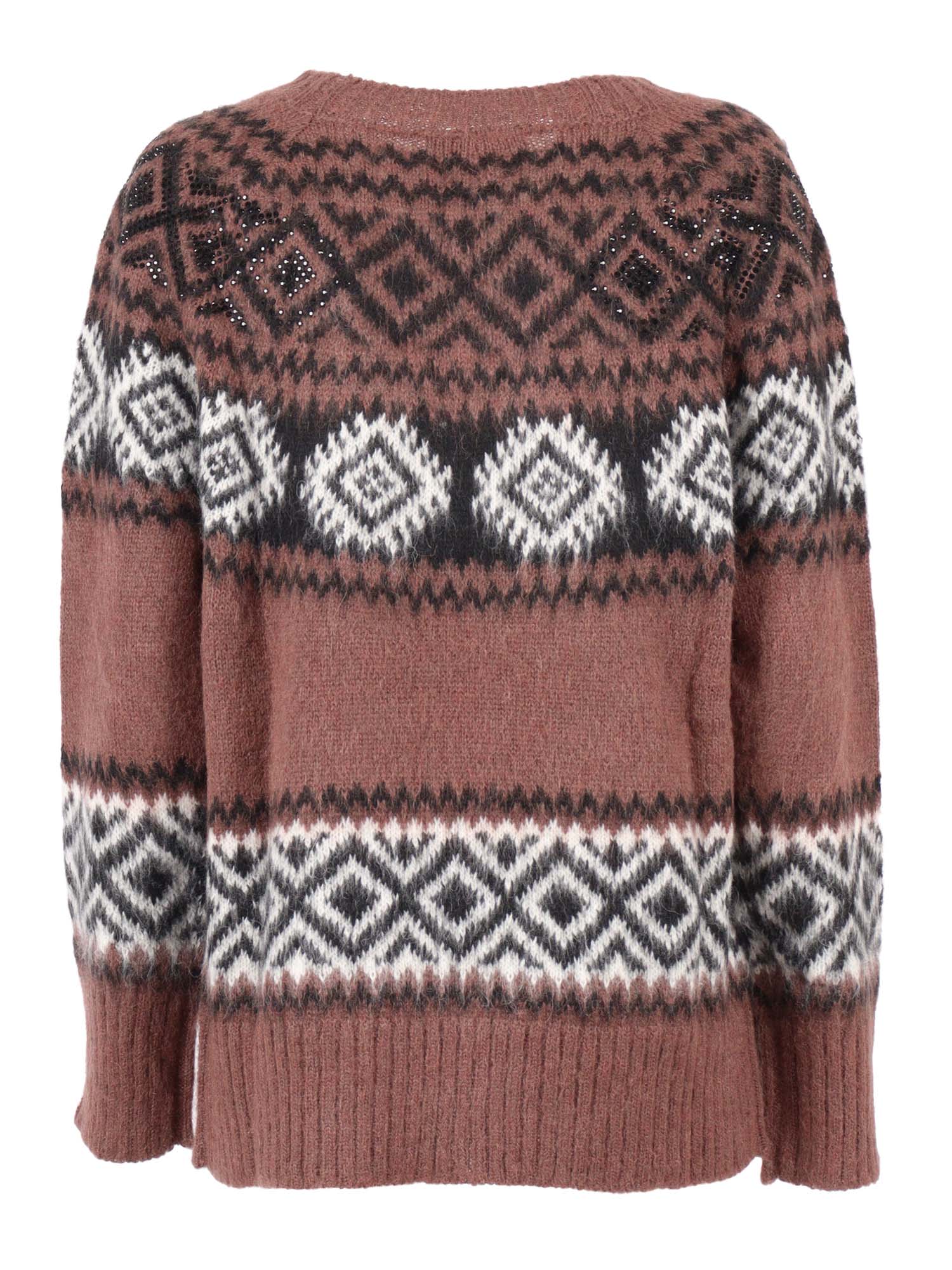 Ermanno Ermanno Scervino Sweater In Brown