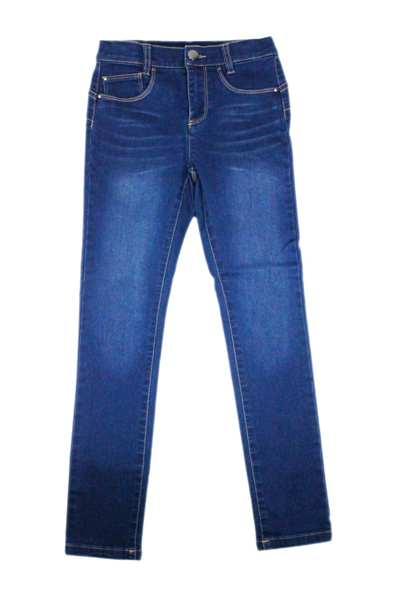 Liu-Jo Slim Model Jeans Trousers In Strech Stretch Denim