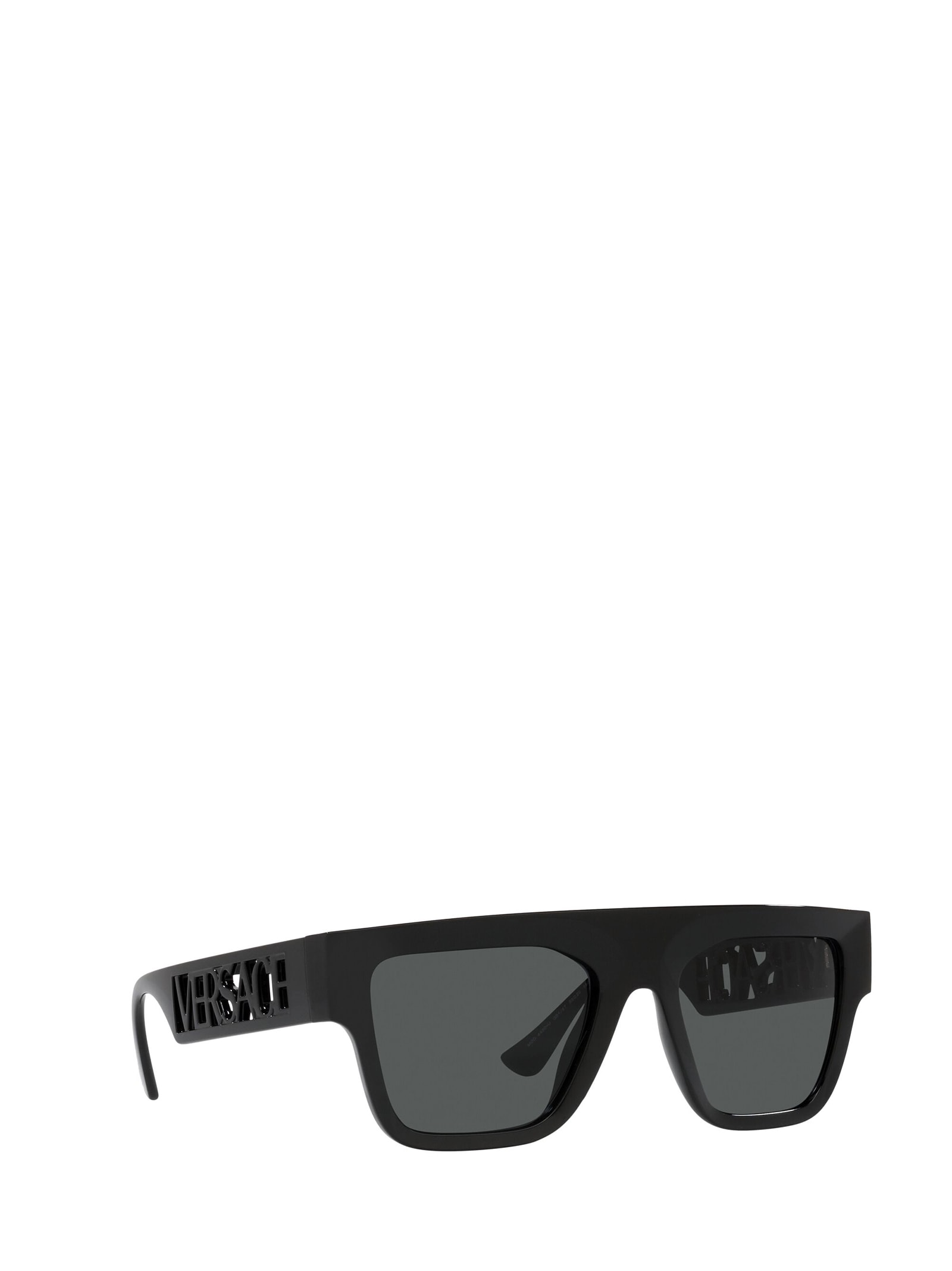 Shop Versace Ve4430u Black Sunglasses