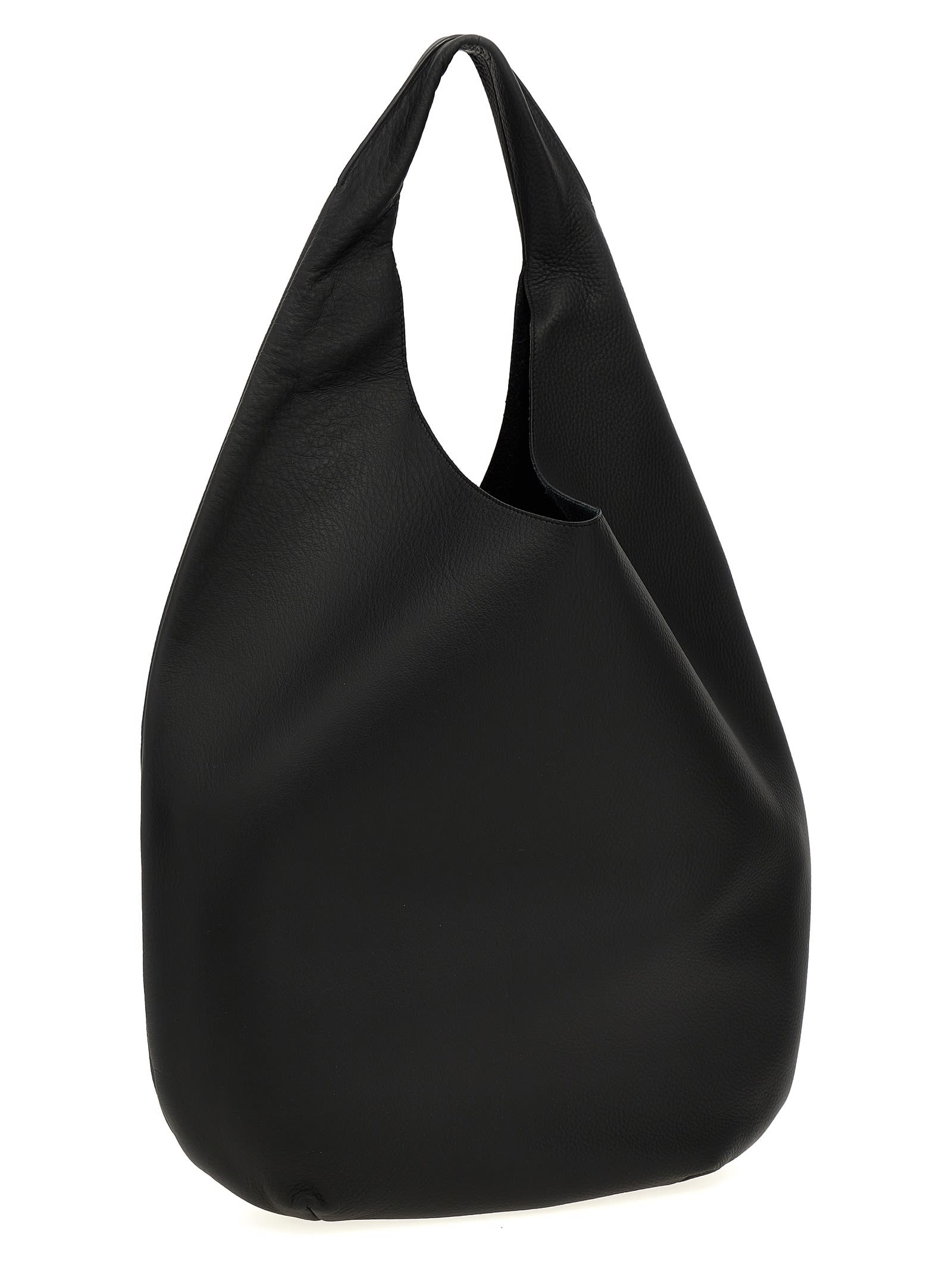 Apc Leather Slouchy Single Handle Shoulder Bag In Black