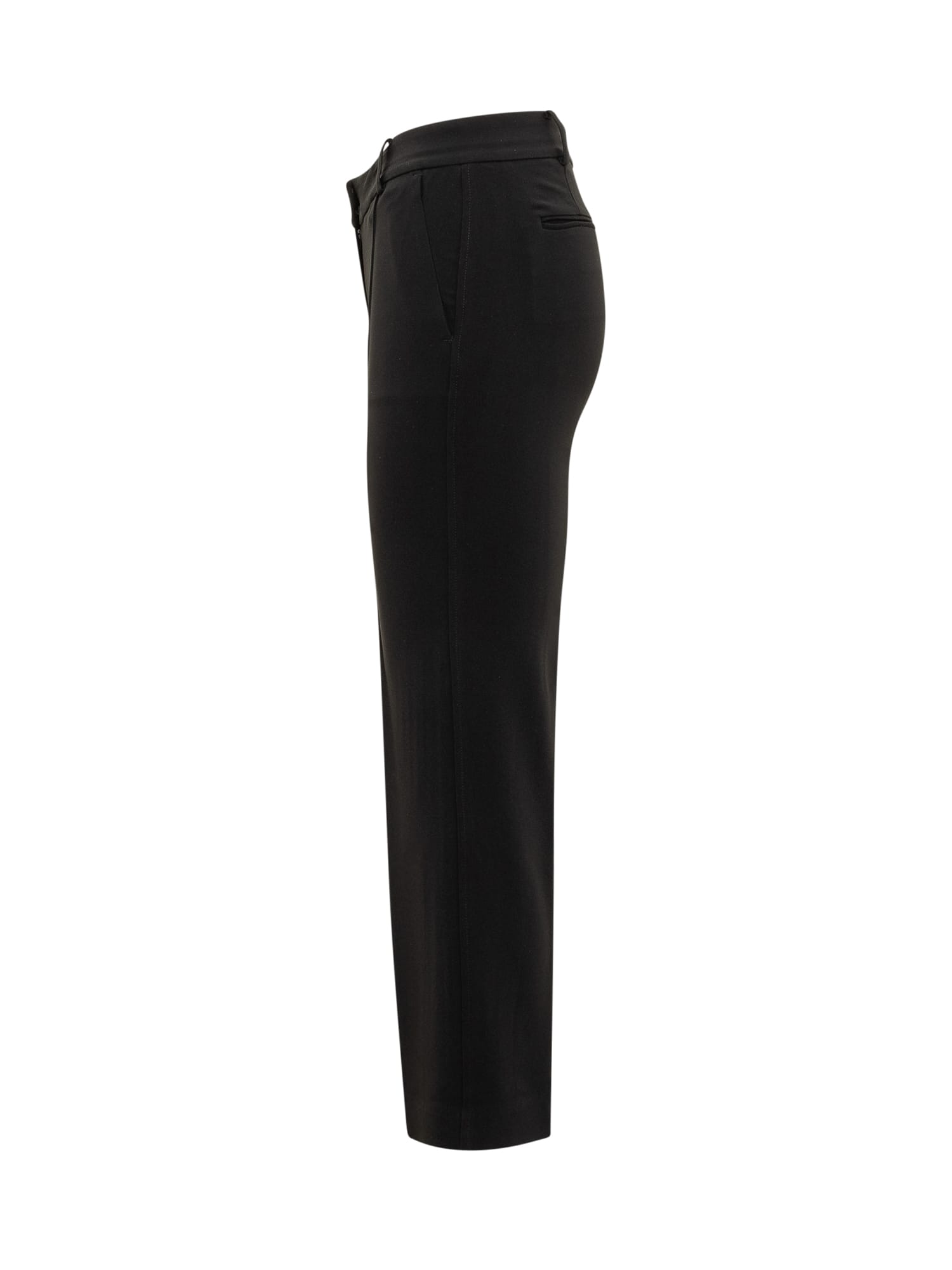 Michael Kors Grey Pinstriped Pants In Wool Blend Woman In Black