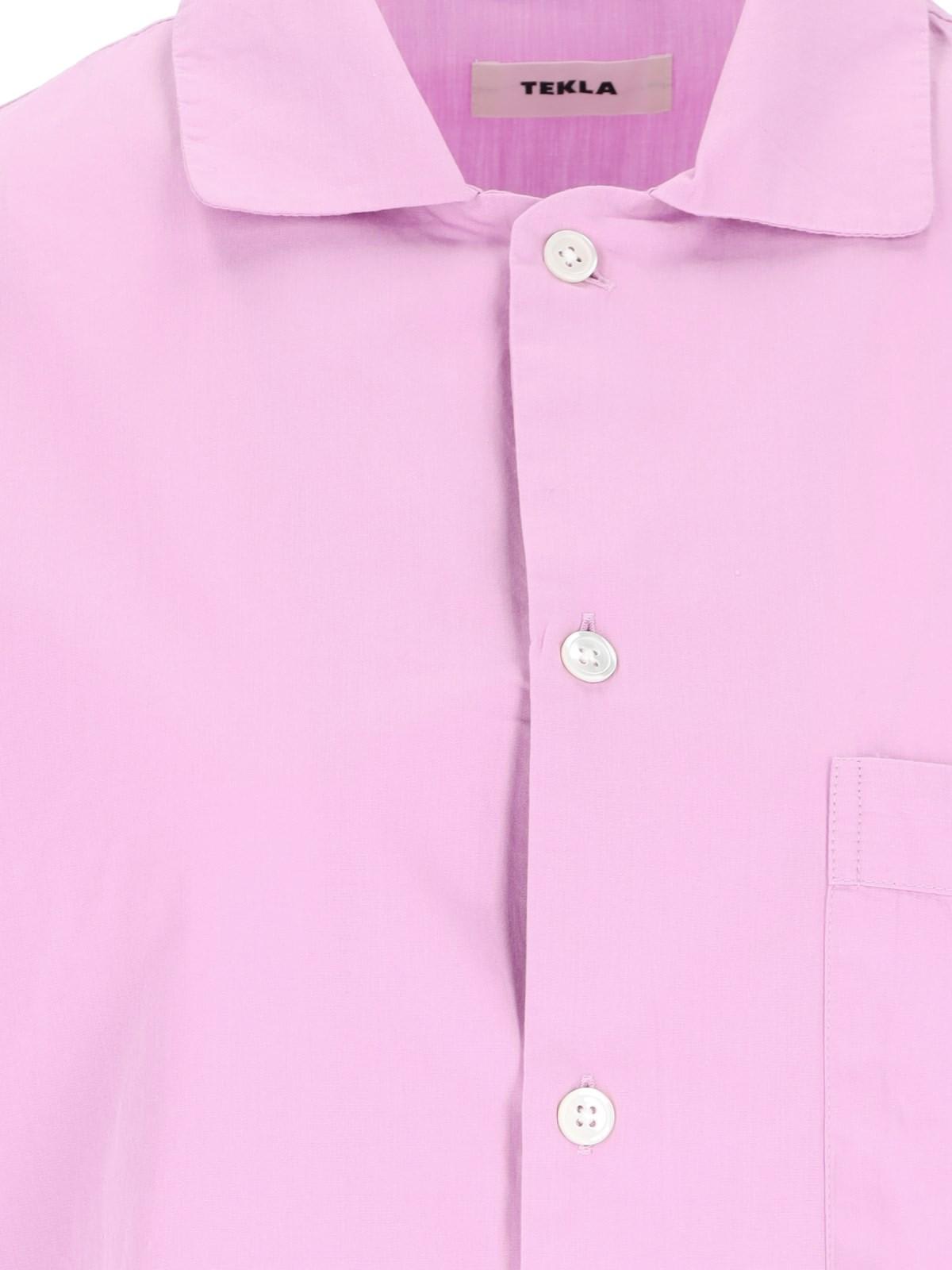 Shop Tekla Purple Pink Shirt
