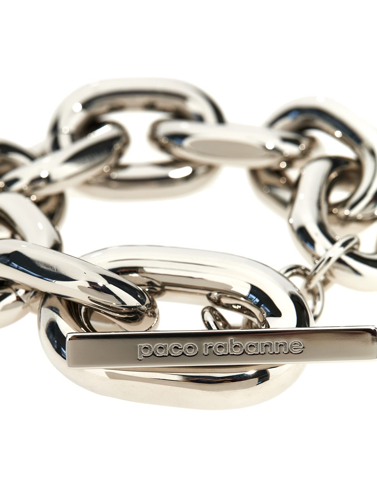 Shop Rabanne Xl Link Bracelet In Silver