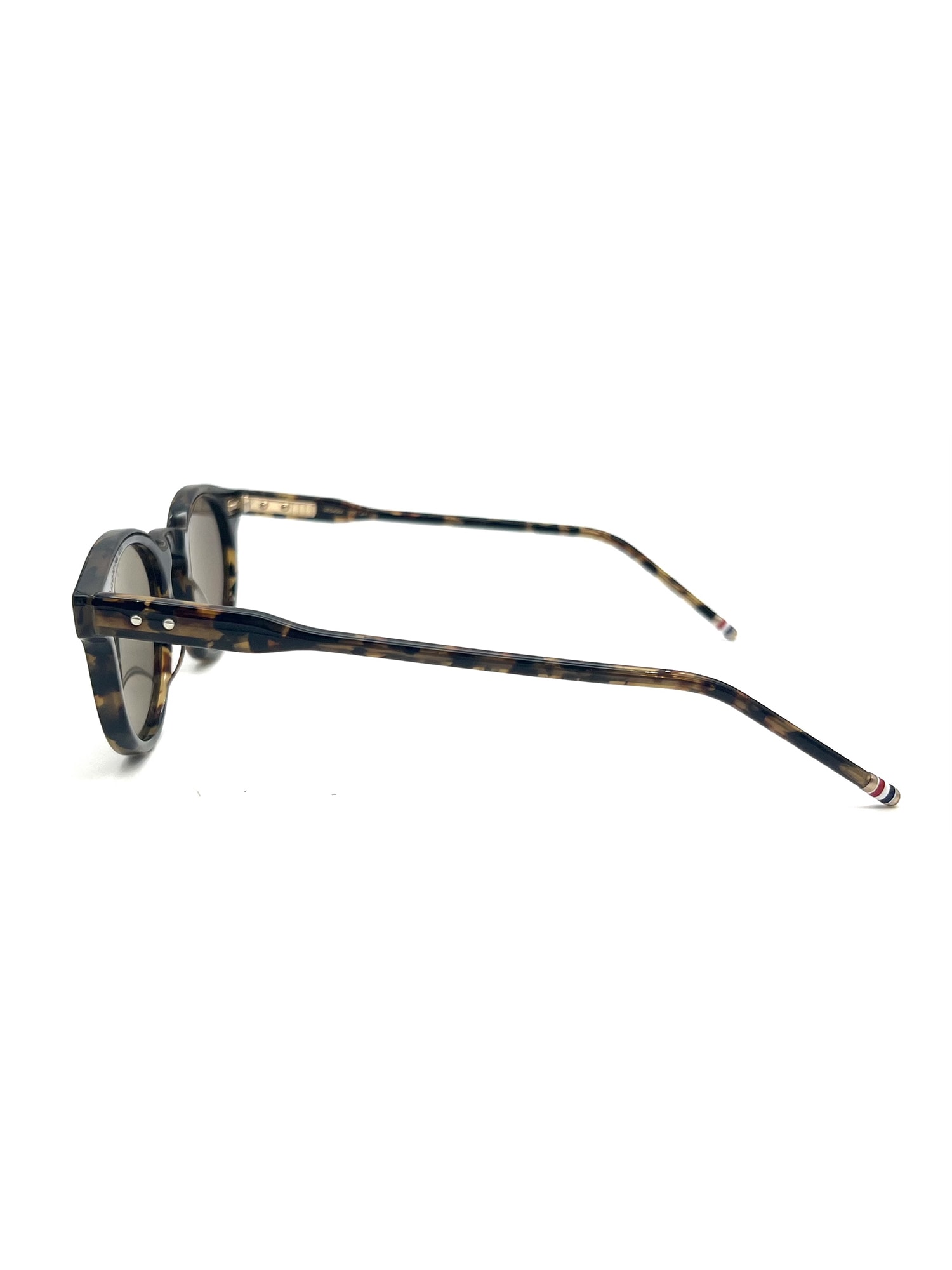 Shop Thom Browne Ues404a/g0002 Sunglasses In Dark Brown