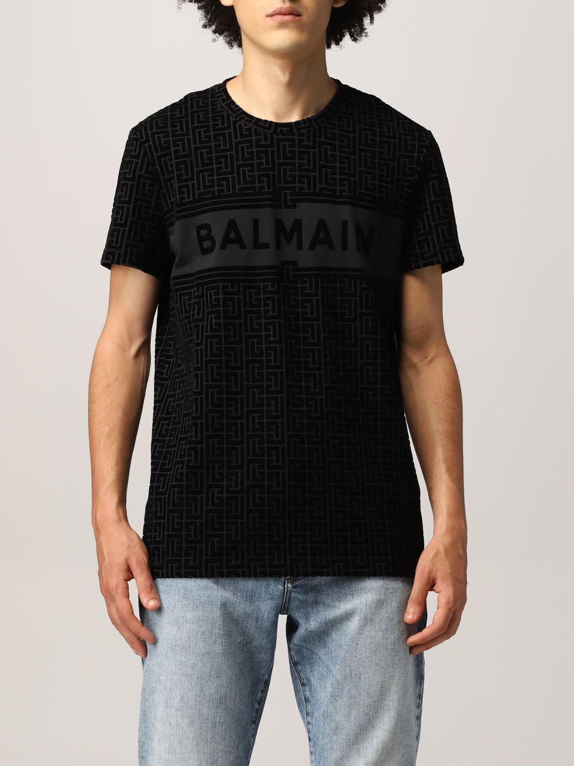 Balmain T-shirt Balmain Cotton T-shirt With Monogram