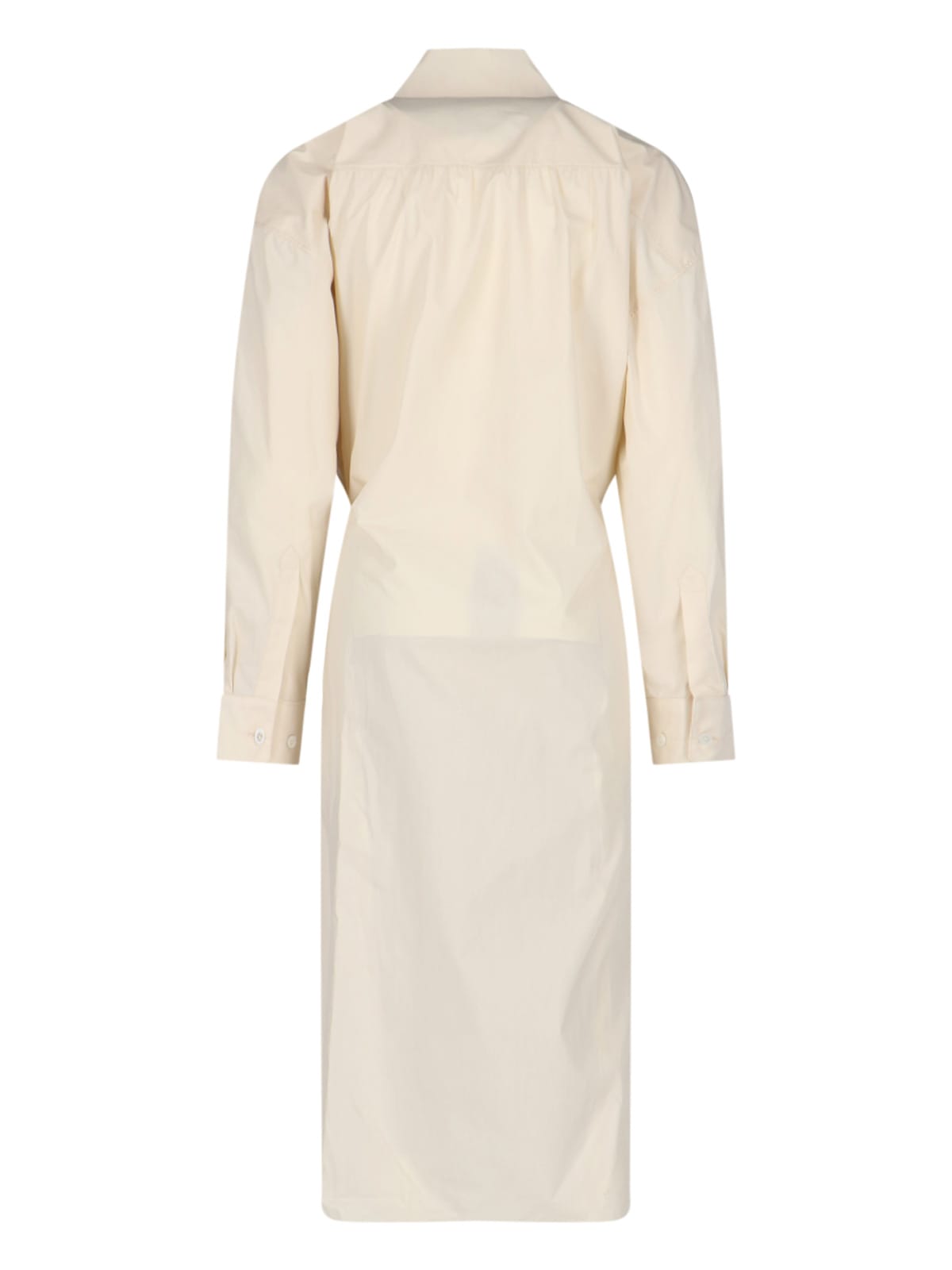 Shop Lemaire Dress In Cream