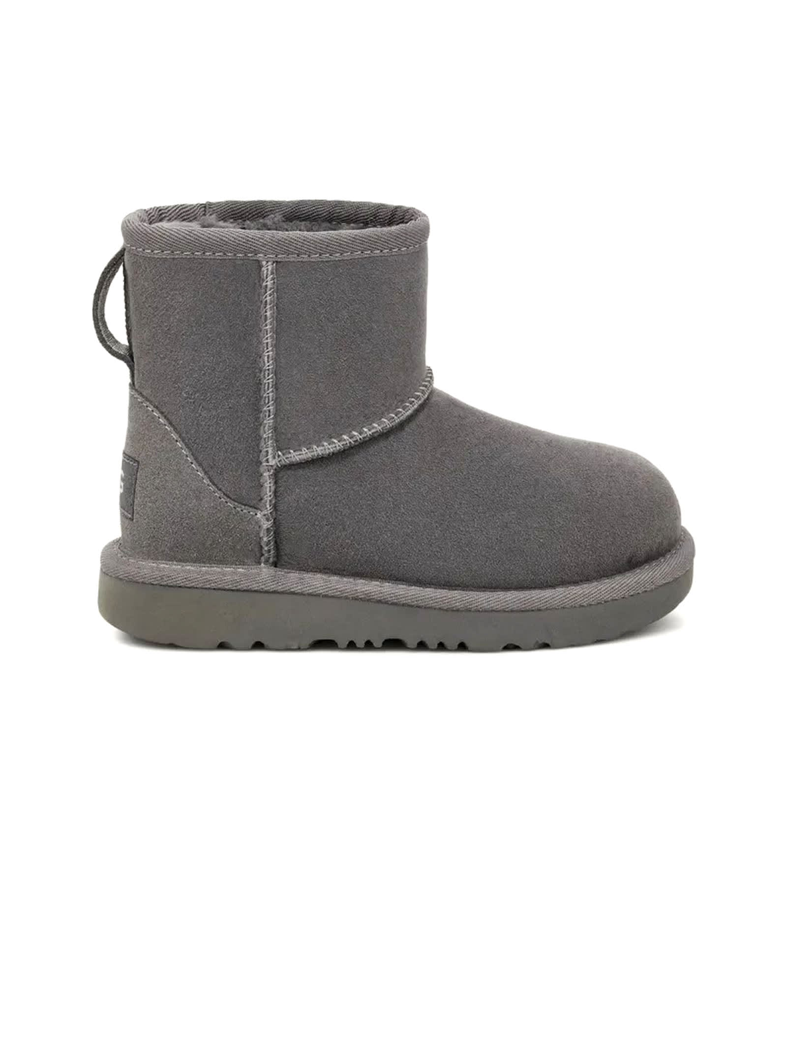 Ugg (r) Kids' Classic Mini Ii Water Resistant Genuine Shearling Boot In Grey