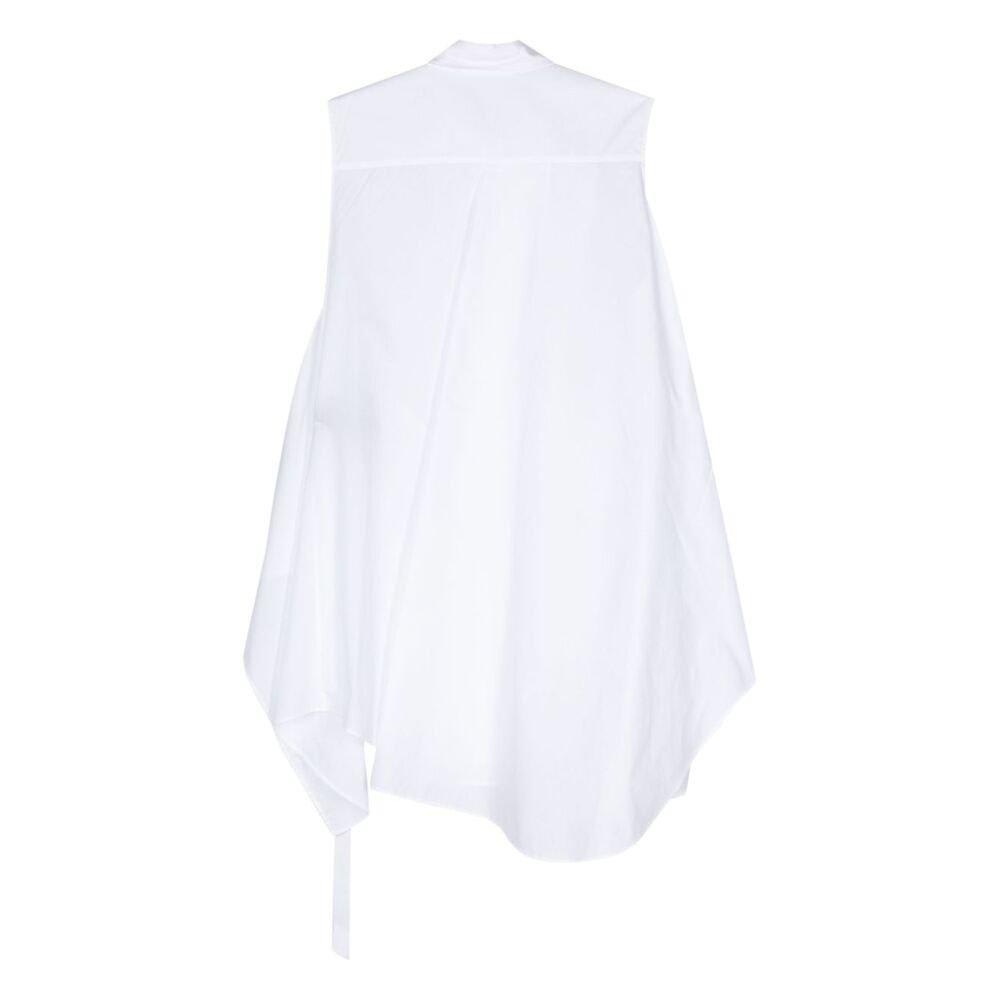 Shop Ann Demeulemeester Sleeveless Shirt In White