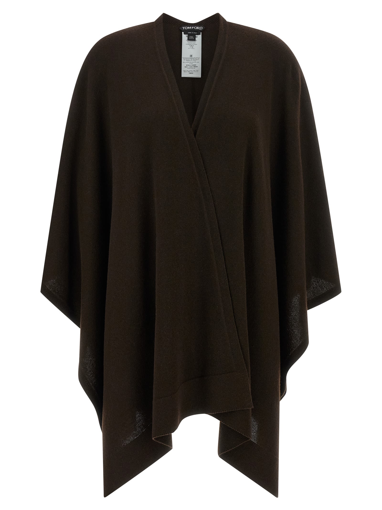 Tom Ford Cashmere Poncho Capes Brown In Brown