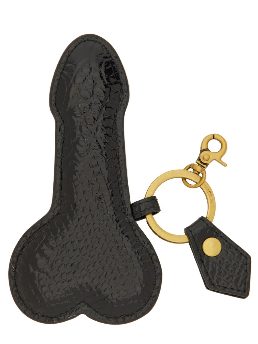 VIVIENNE WESTWOOD LEATHER KEYCHAIN 