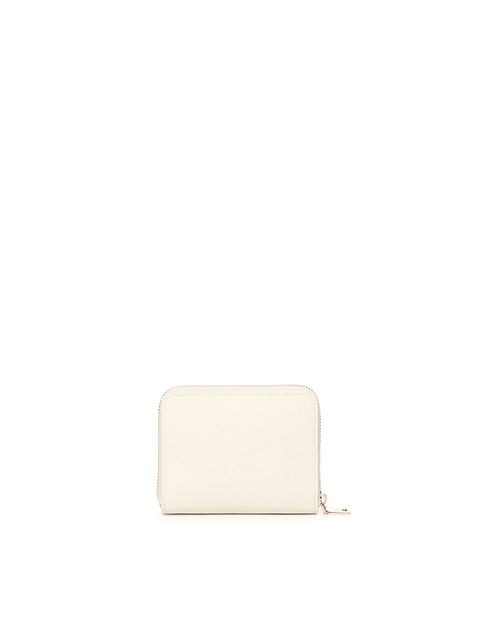 Love Moschino Zip Around Wallet With Logo In White