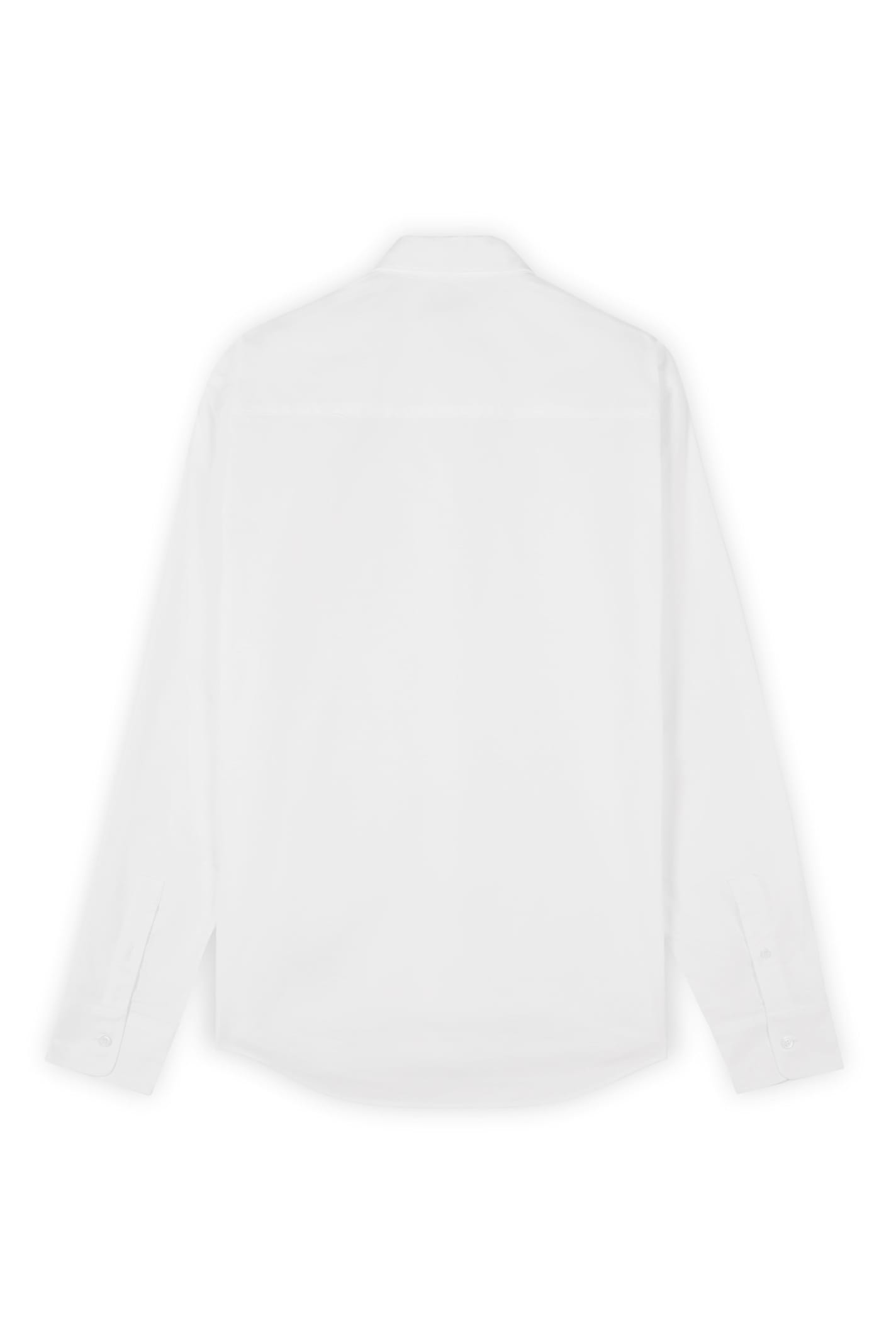 Shop Maison Kitsuné Mini Fox Head Classic Bd Shirt In White