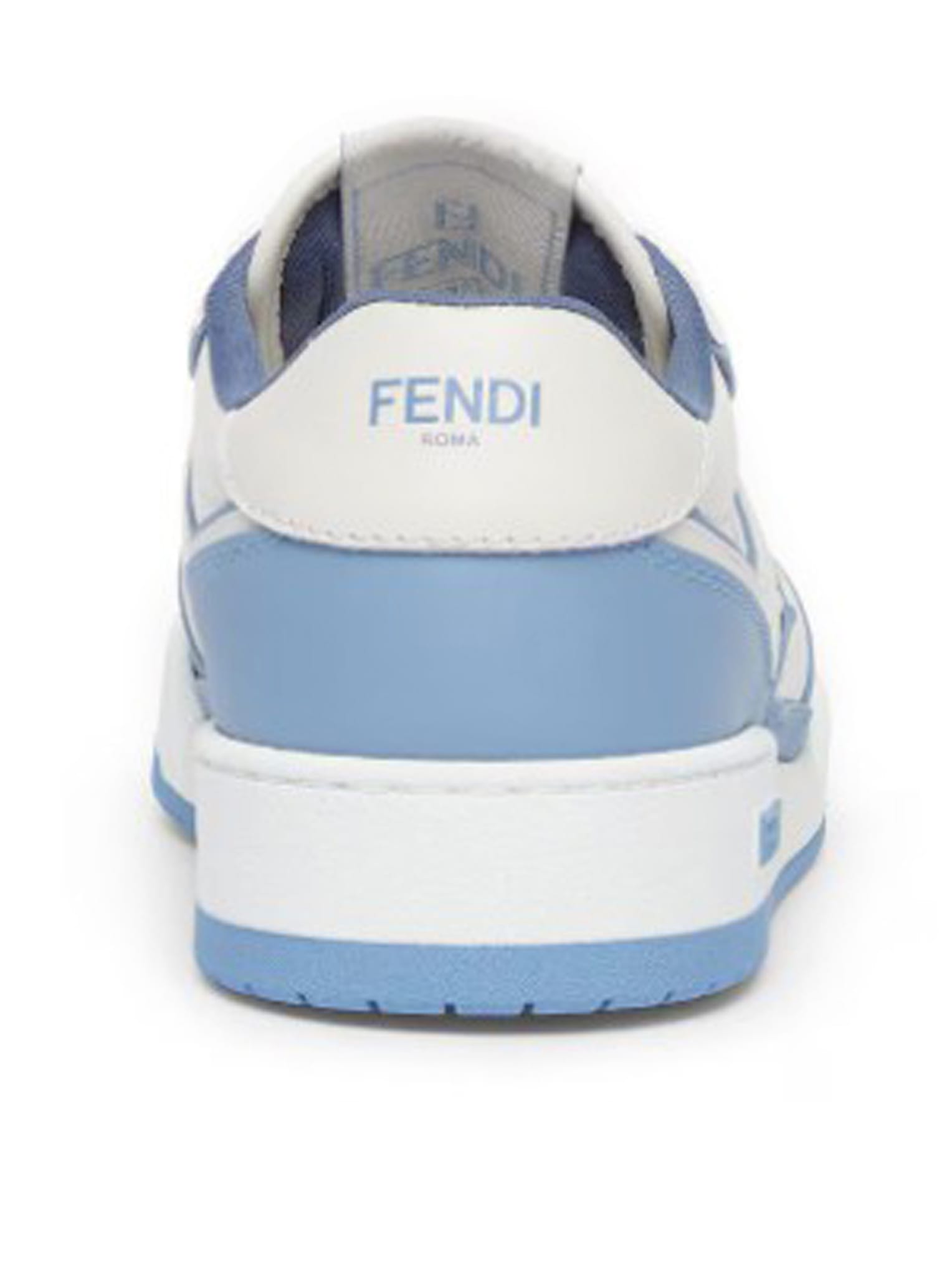 Shop Fendi Match Sneakers In Oie Sky White