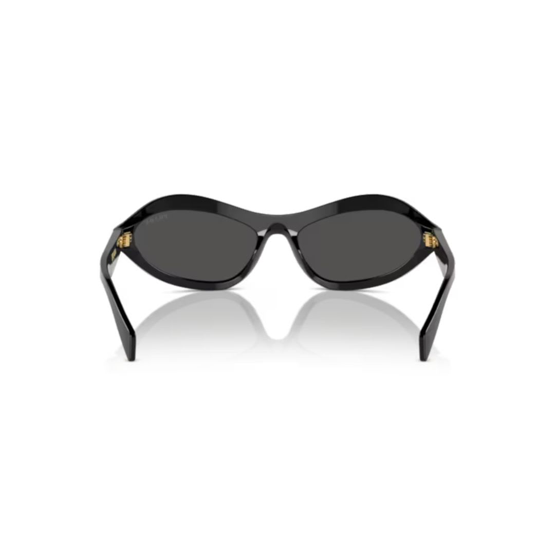 Prada Dark Grey Cat Eye Ladies Sunglasses Pr 26zs 16k08z 55 In Black