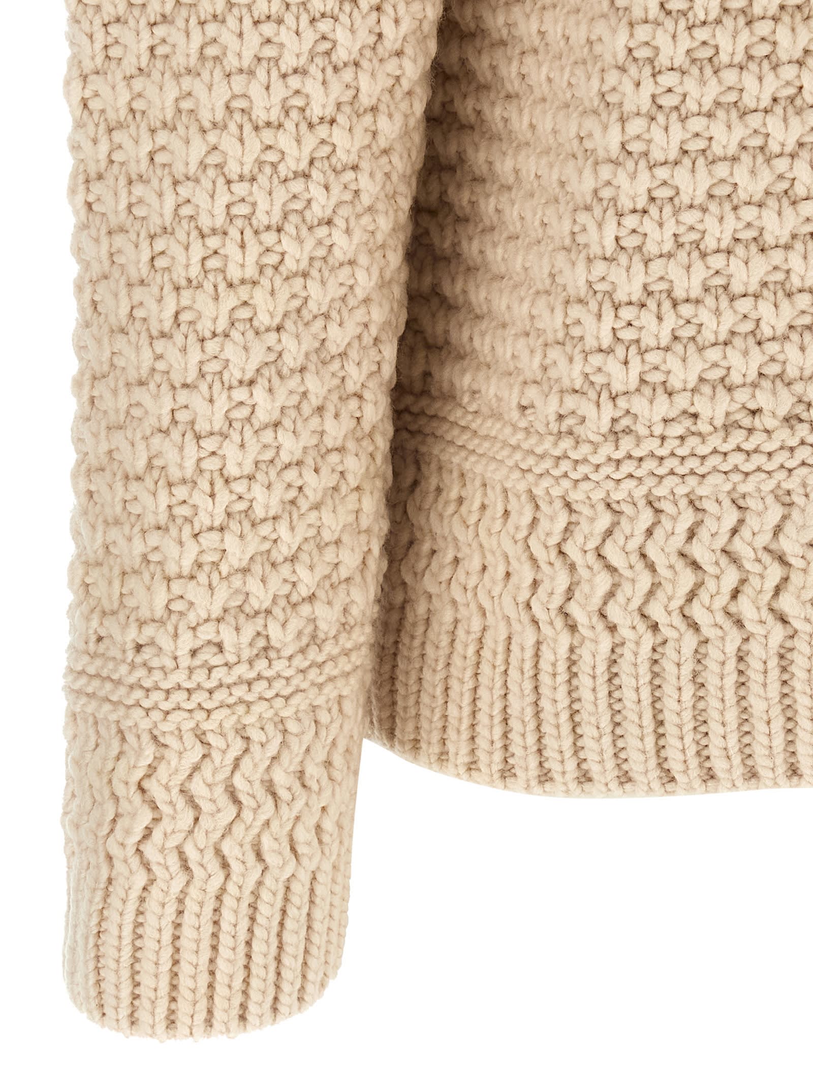 Zimmermann Hypnotic Bauble Pompom-detail Sweater In Neutral