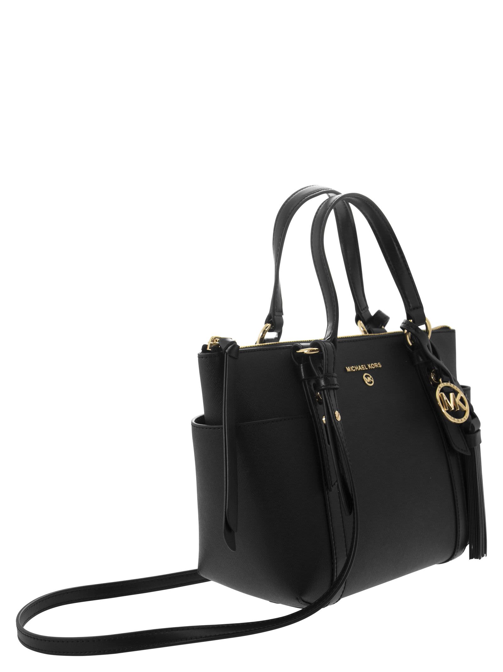 Michael Kors Sullivan - Small Saffiano Leather Tote Bag In Black