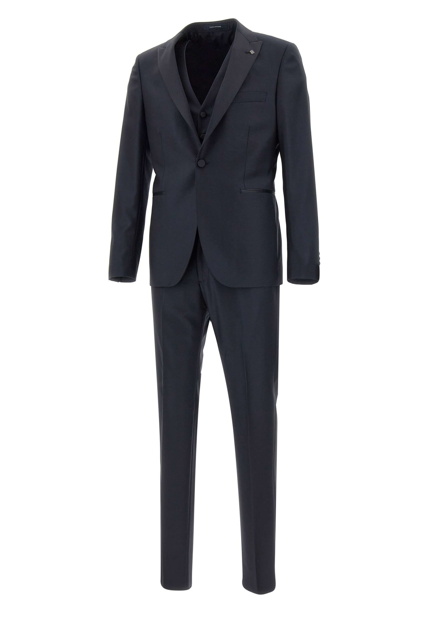 Shop Tagliatore Fresh Super 130s Three-piece Formal Suit In Blue