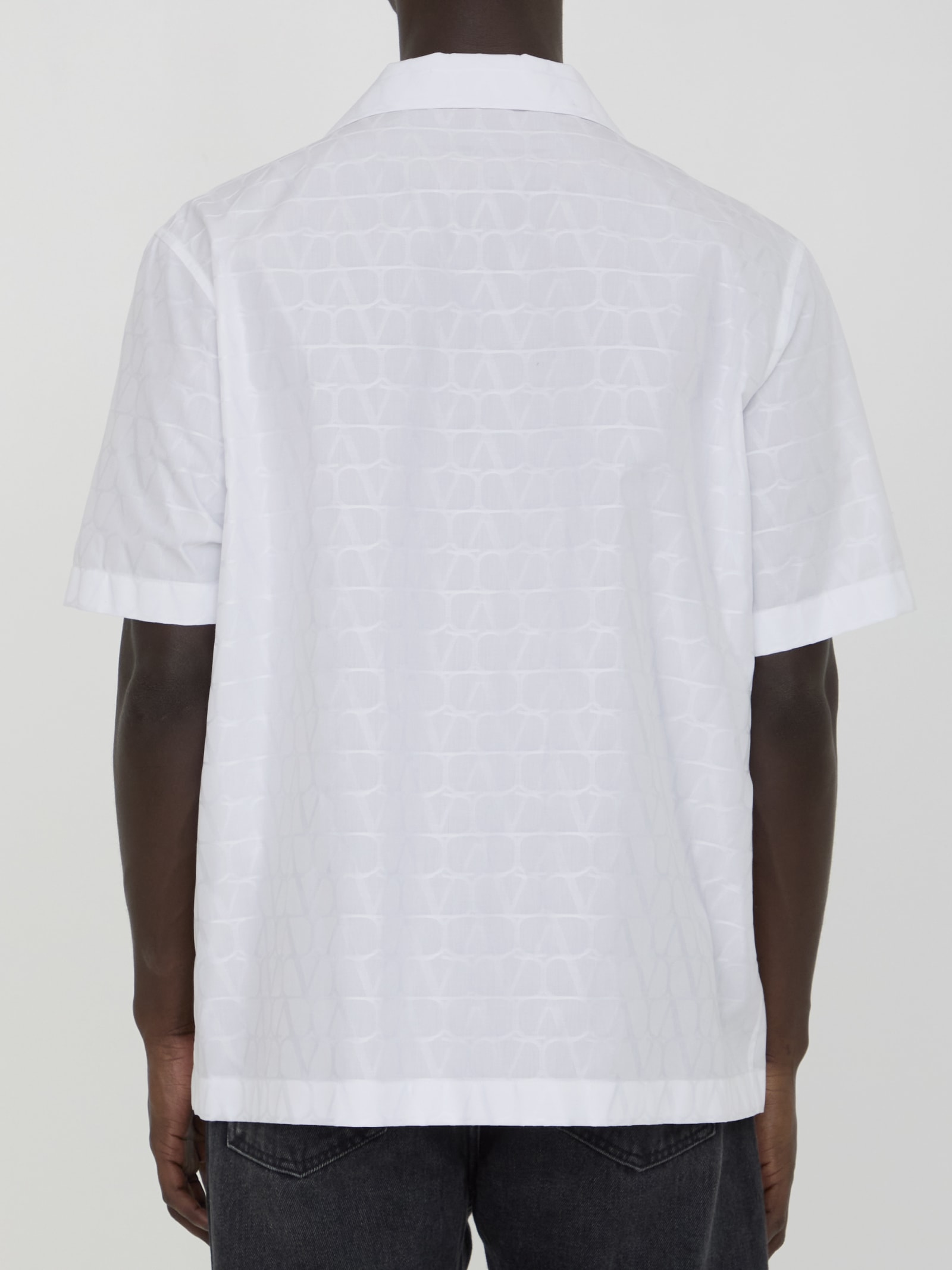 Shop Valentino Toile Iconographe Shirt In White