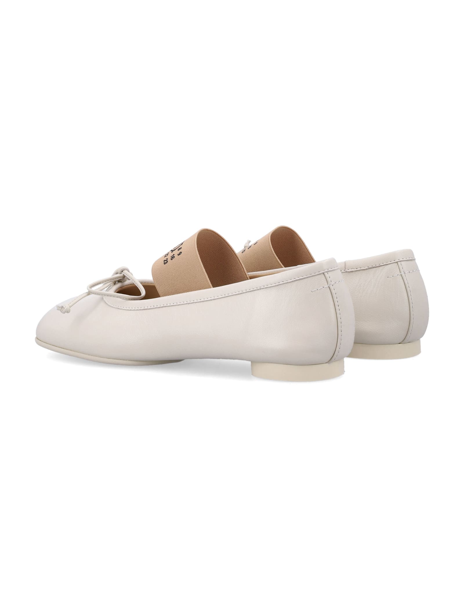 Shop Mm6 Maison Margiela Anatomic Ballerinas In Banana