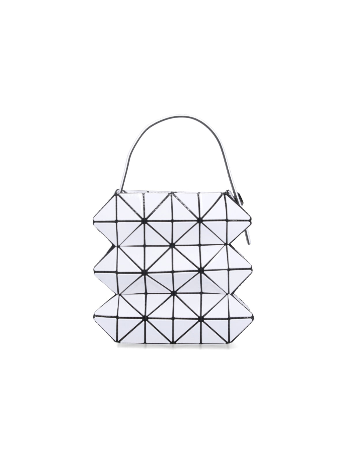 Bao Bao Issey Miyake Geometric Mini Shoulder Bag With Handle In White