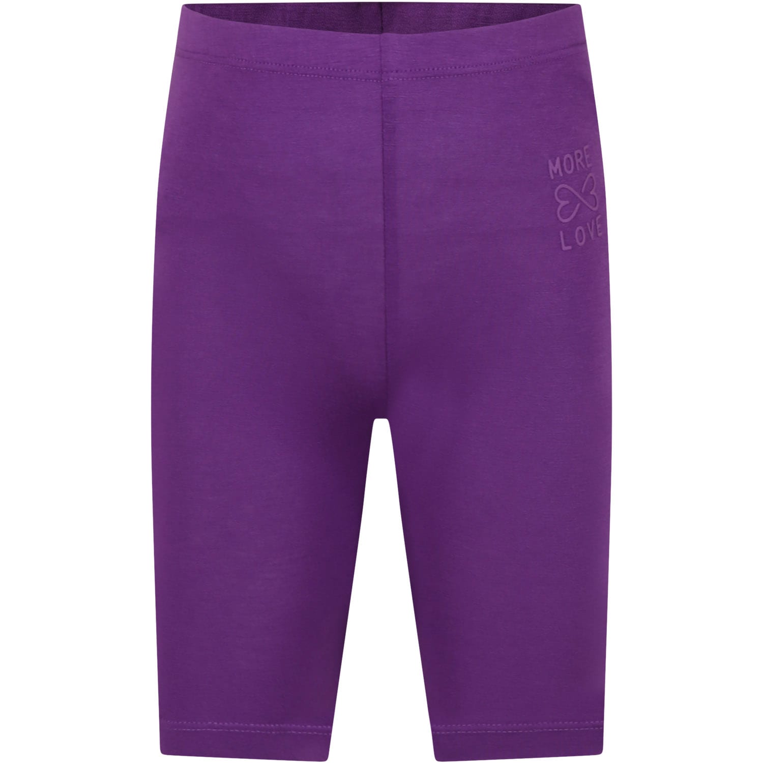 Molo Kids' Purple Leggings For Girl With Writing In Violet