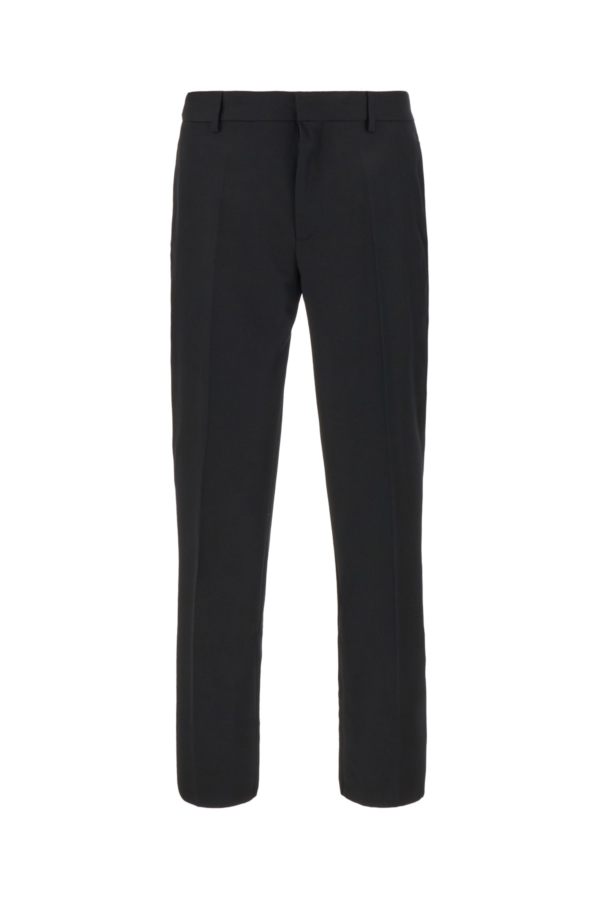 Shop Off-white Black Polyester Pants In 1010