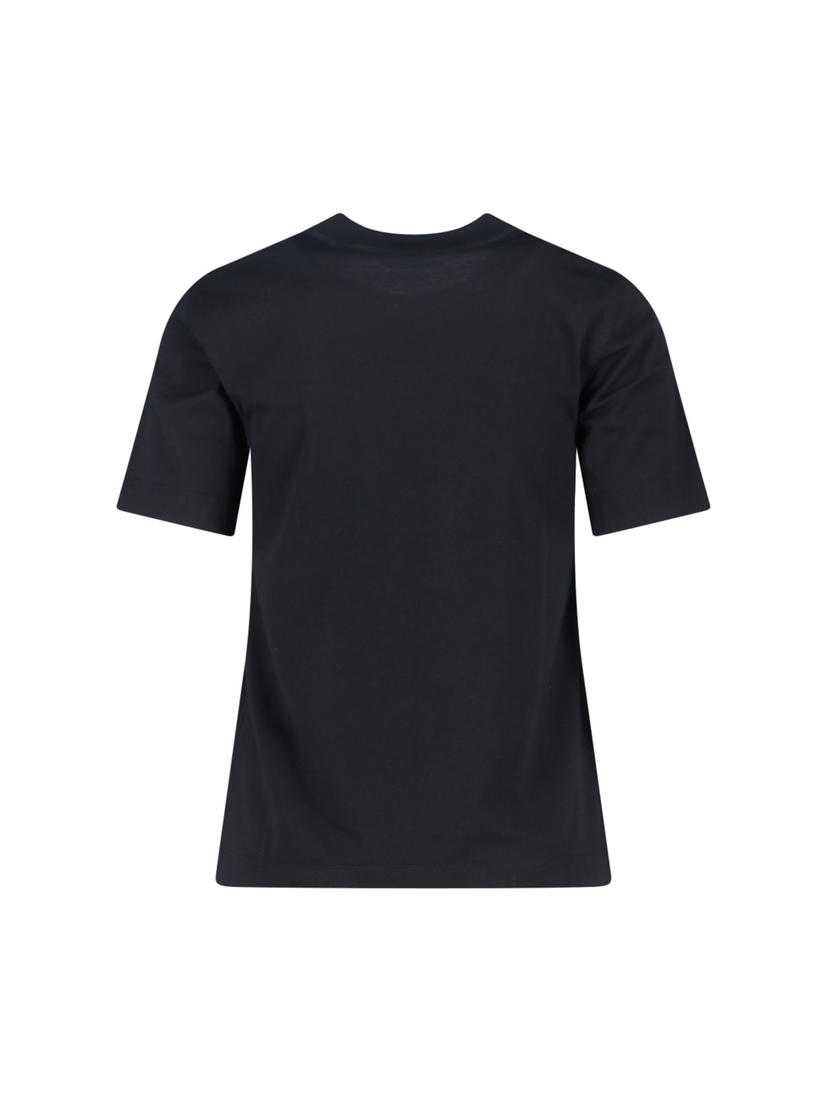 Burberry Black Cotton T-shirt In Blue