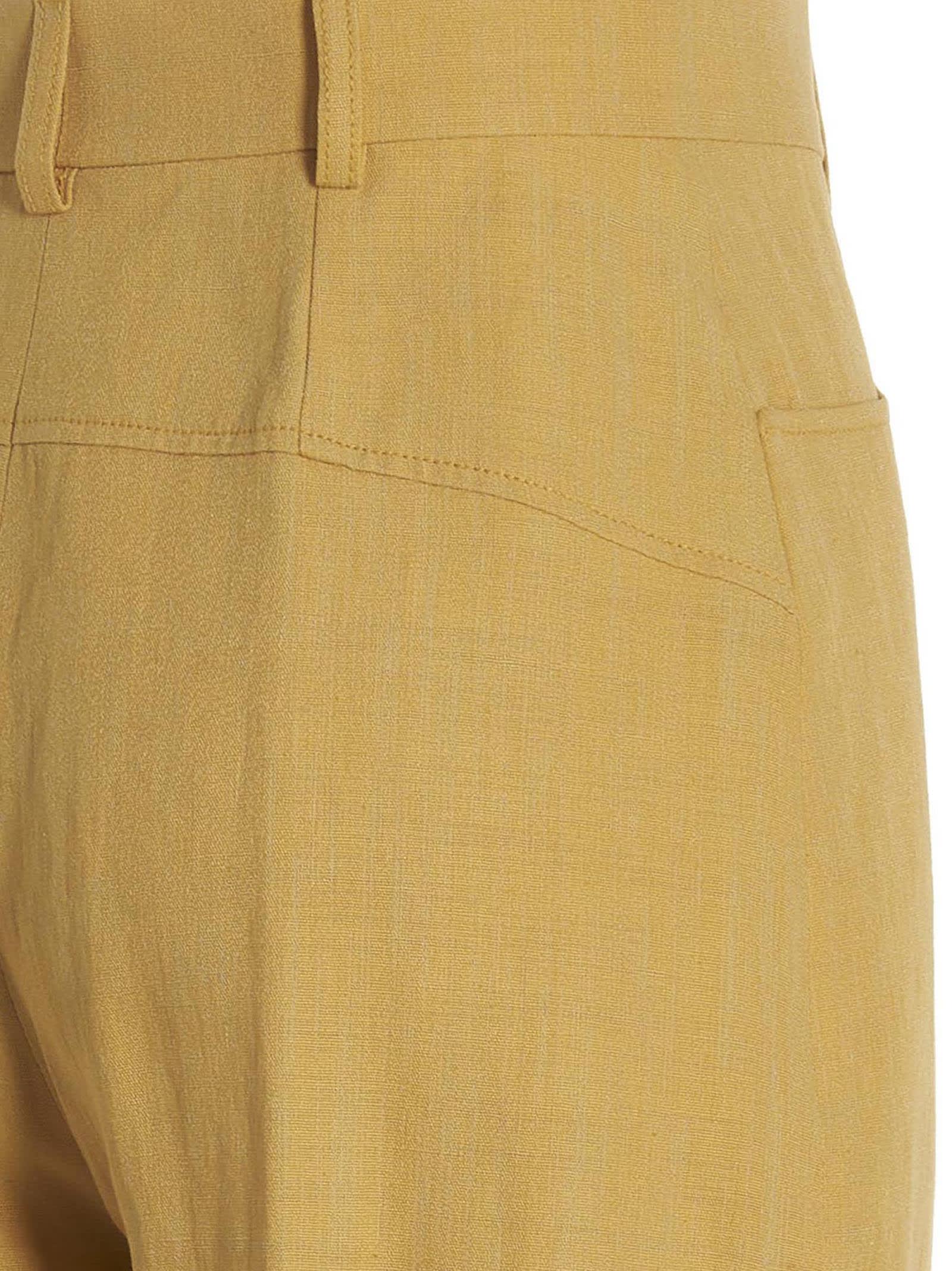 Shop Jacquemus Sauge Pants In Yellow