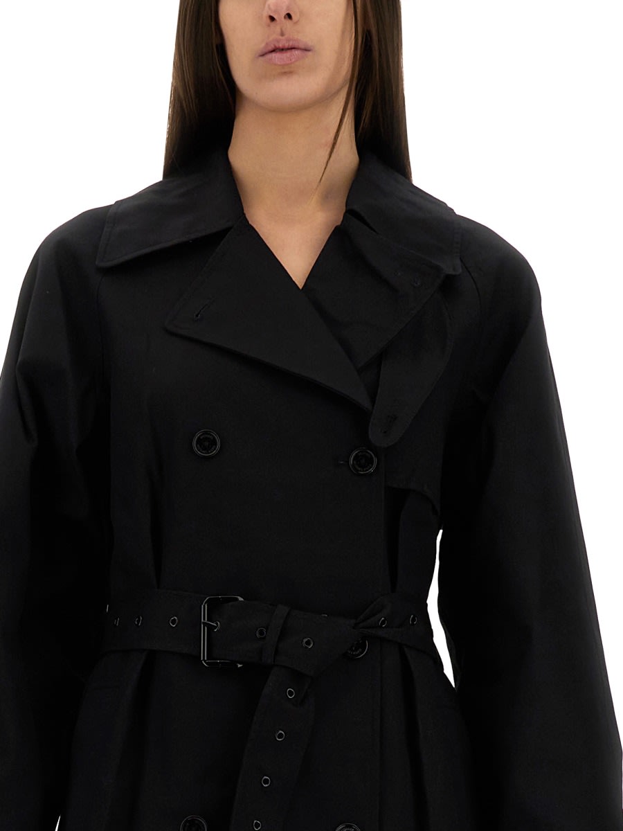 Michael Kors Belted Trench Coat In Black