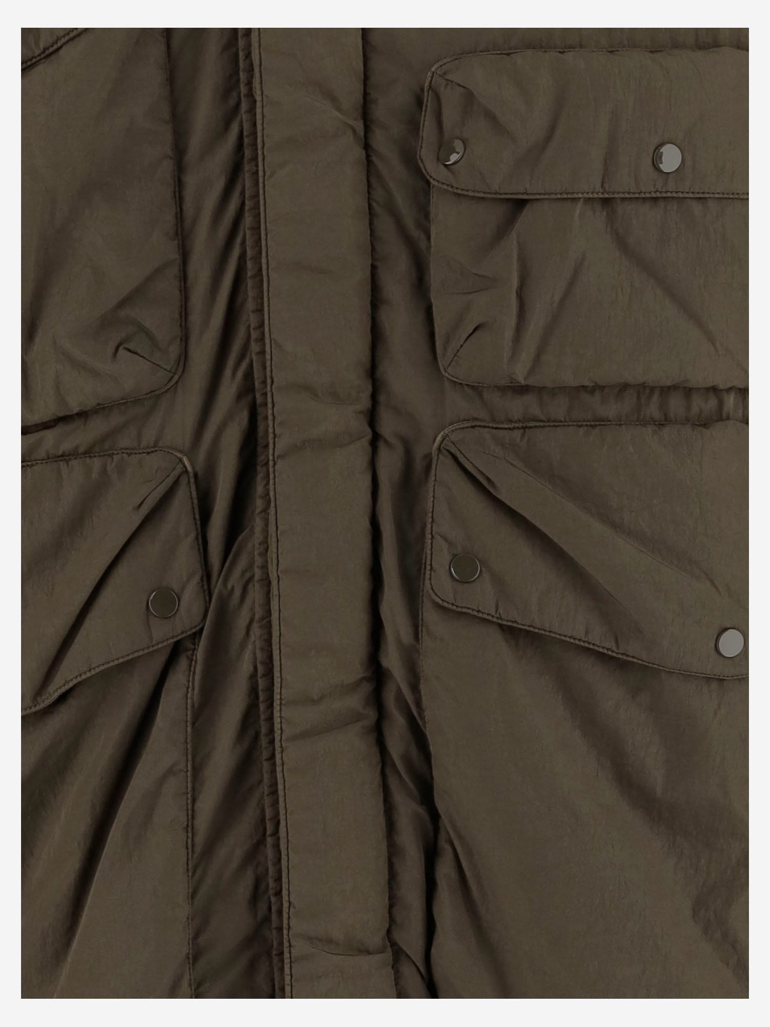 C.p. Company Flatt Nylon Goggle Jacket In Green
