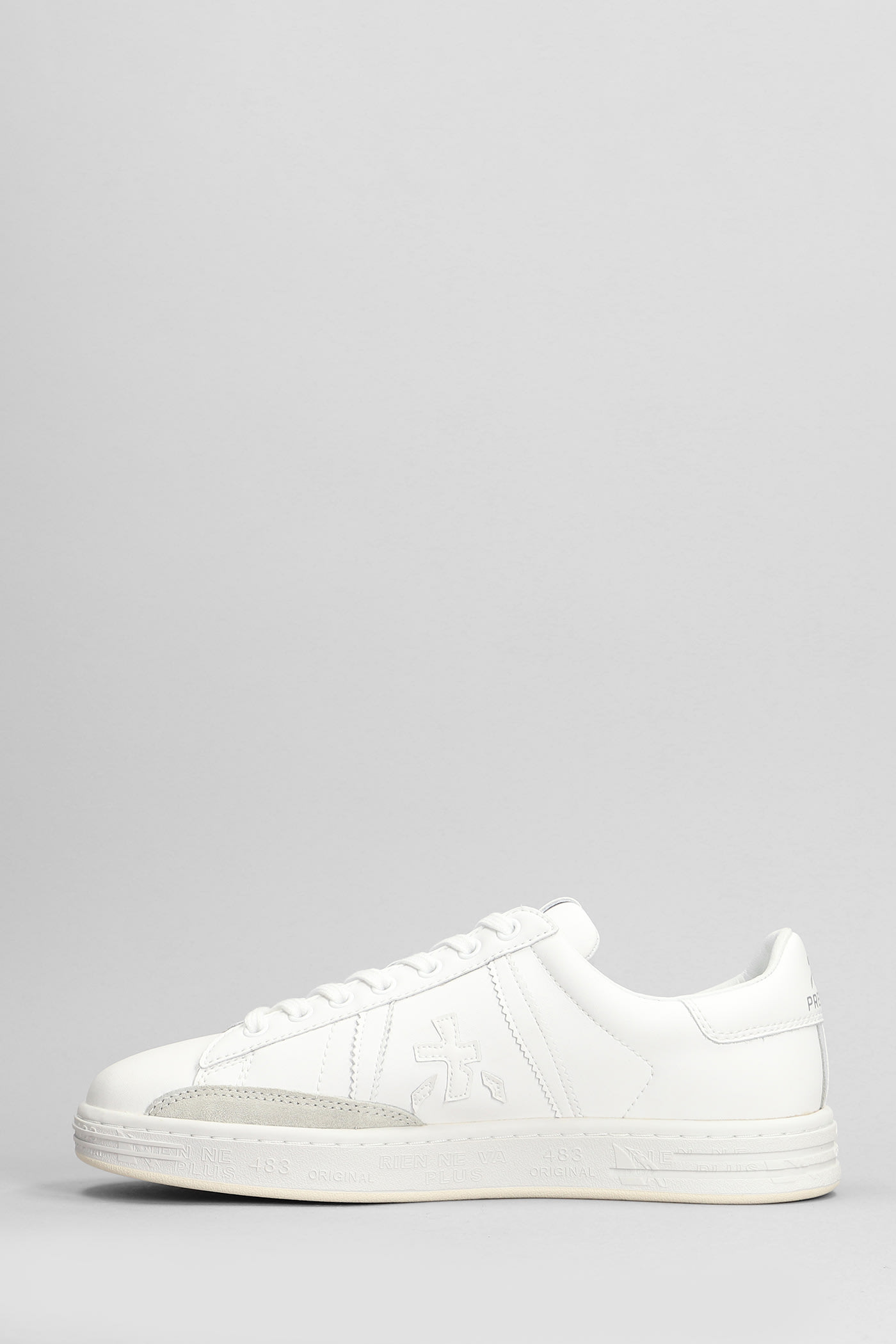 Shop Premiata Russell Sneakers In White Leather