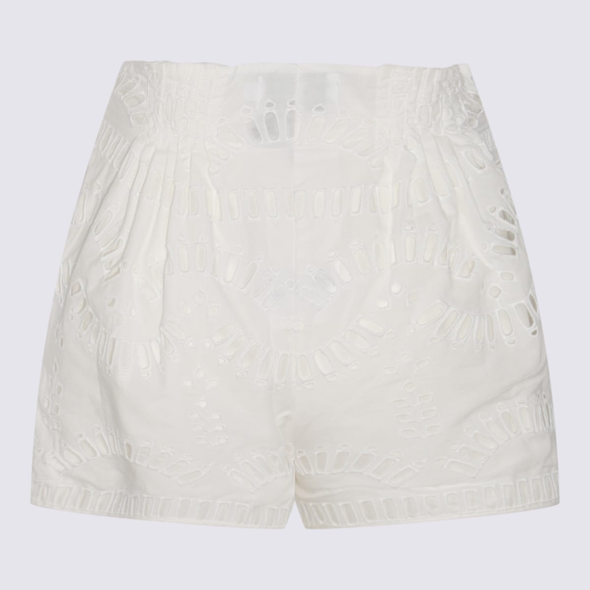 Shop Charo Ruiz White Cotton Shorts