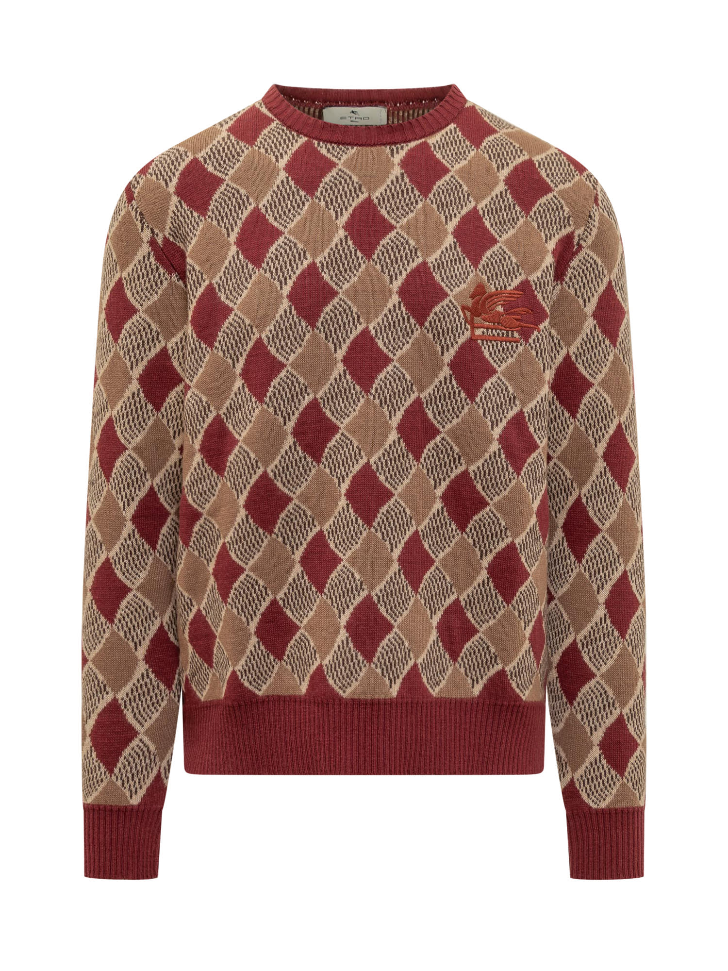 Shop Etro Paisley Sweater In Marrone